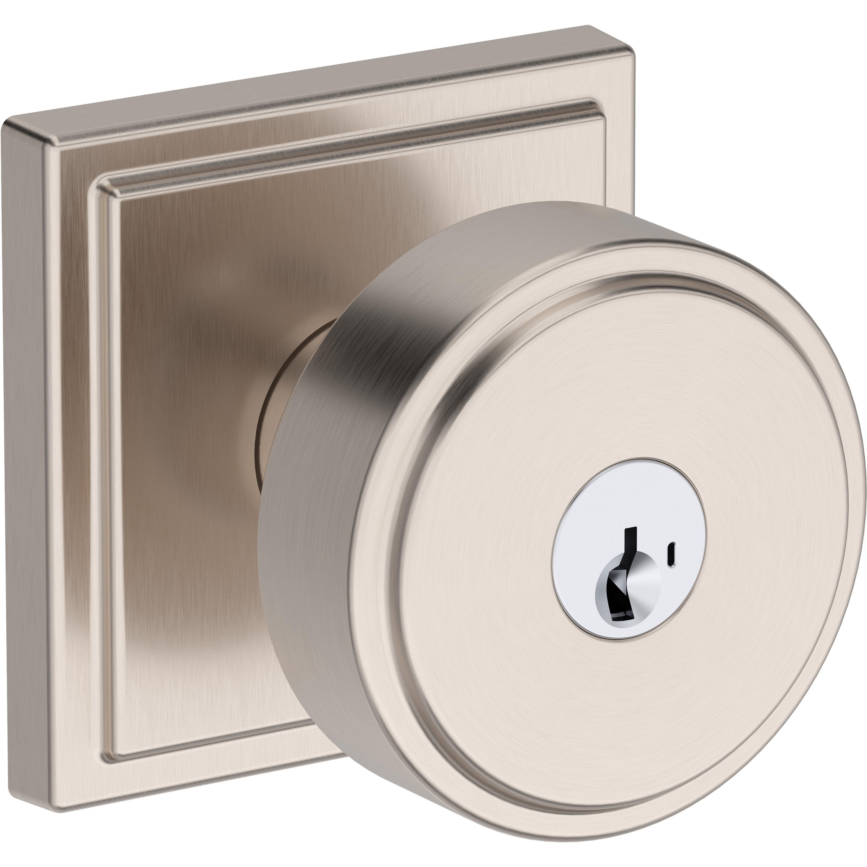 Vashon / Stepped Square Rose - Satin Nickel