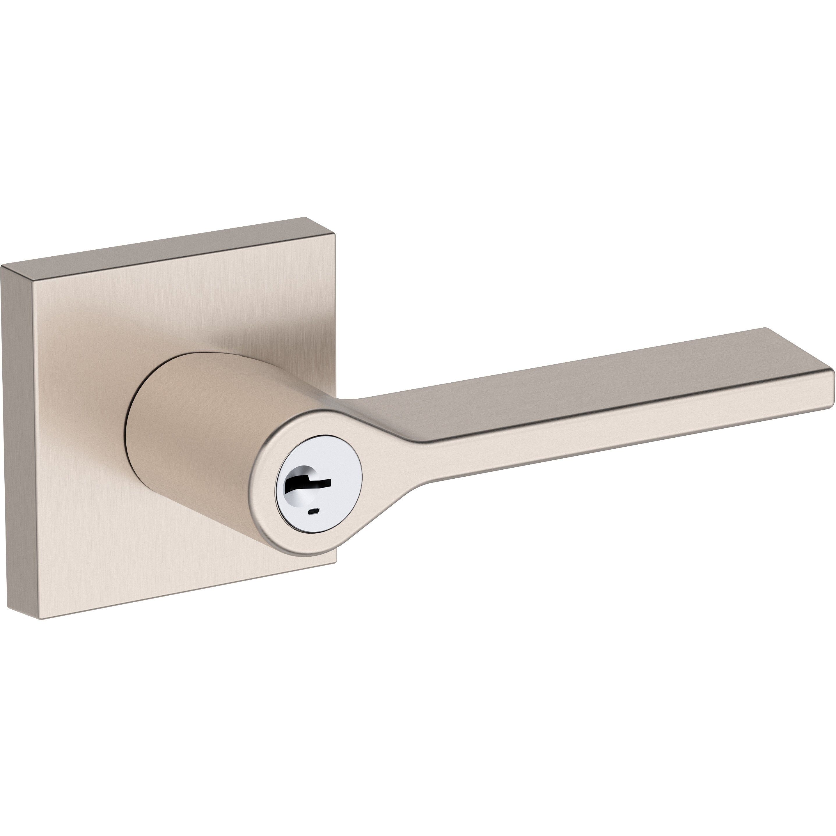 Anaheim Hills / Contemporary Square Rose - Satin Nickel