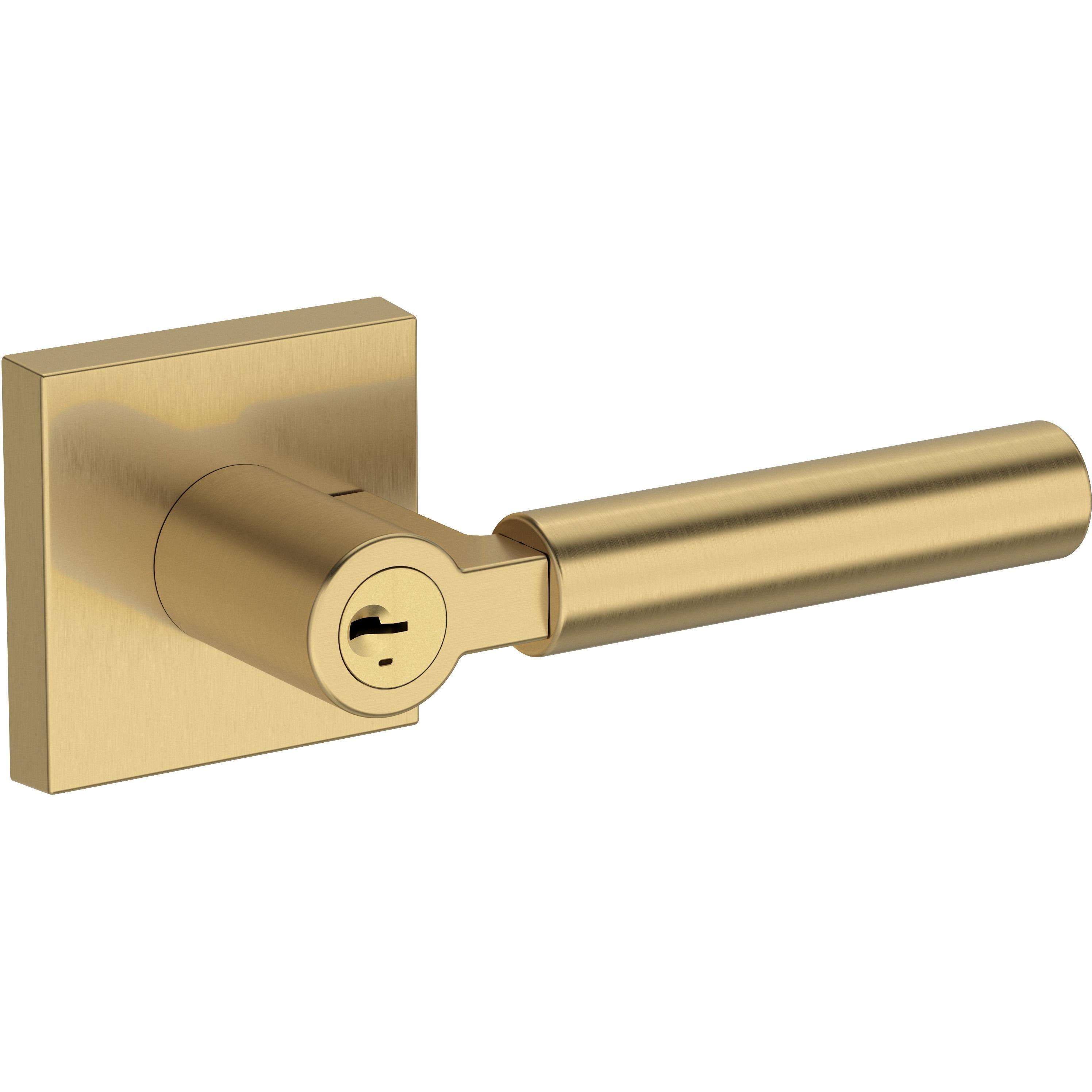 Lake Forest / Contemporary Square Rose - Satin Brass