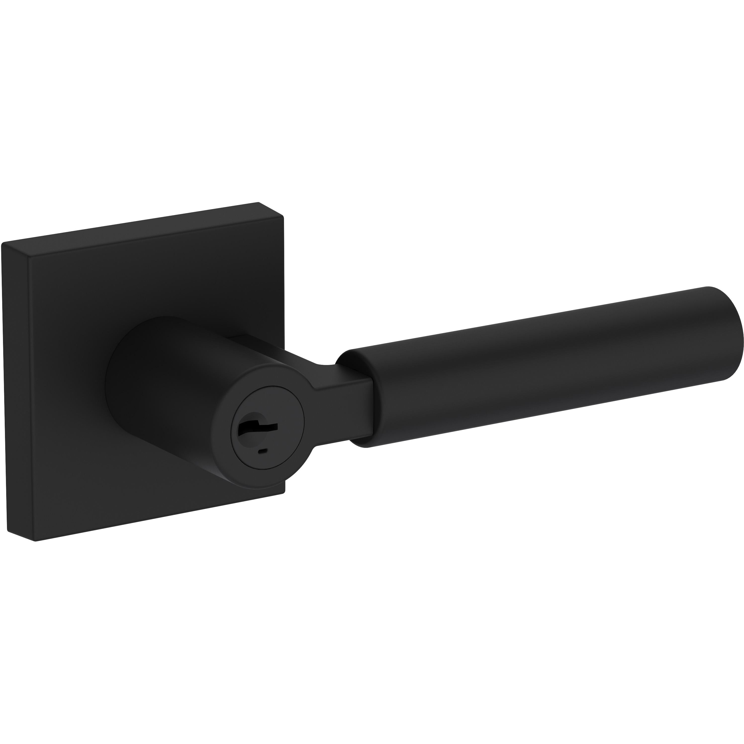 Lake Forest / Contemporary Square Rose - Satin Black