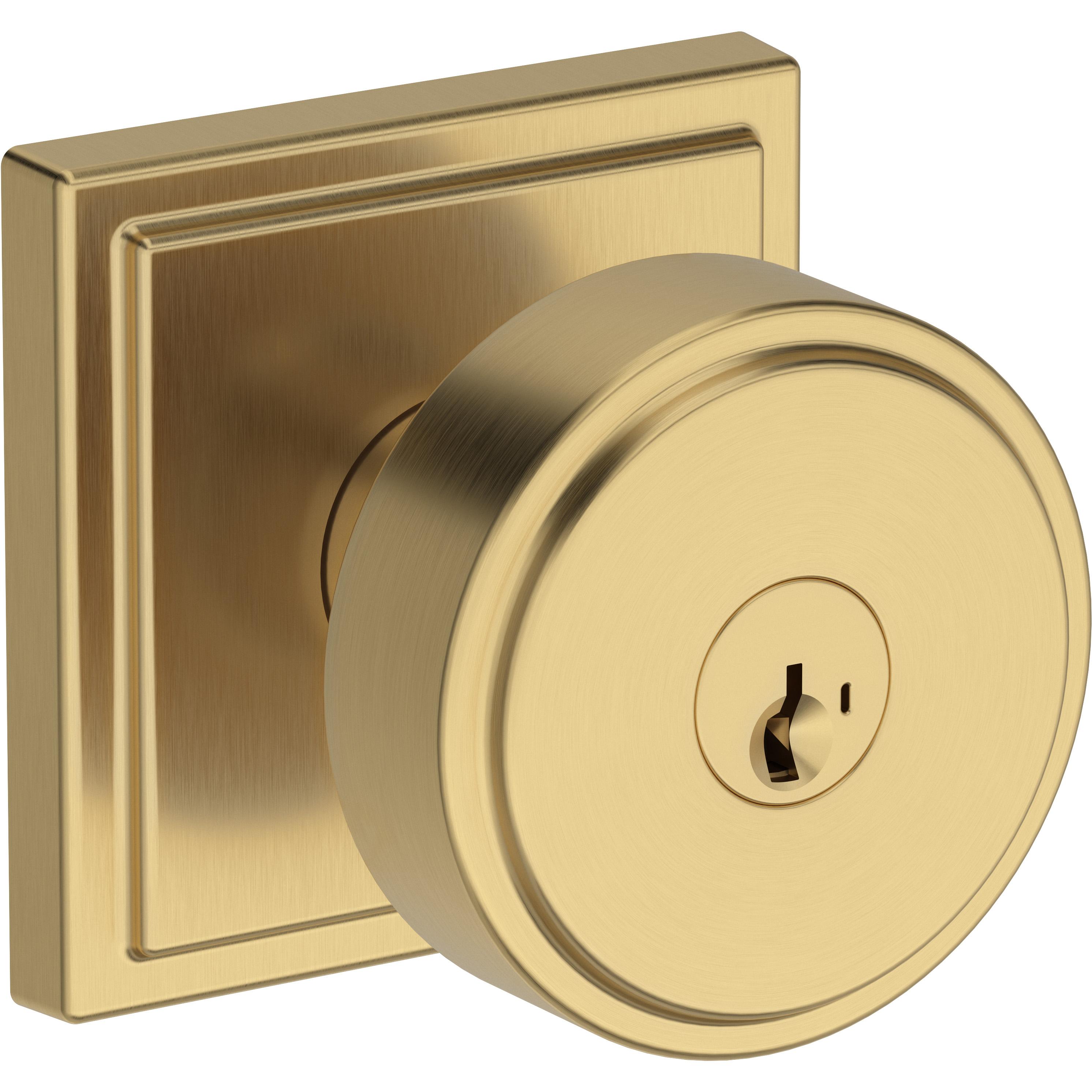 Vashon / Stepped Square Rose - Satin Brass