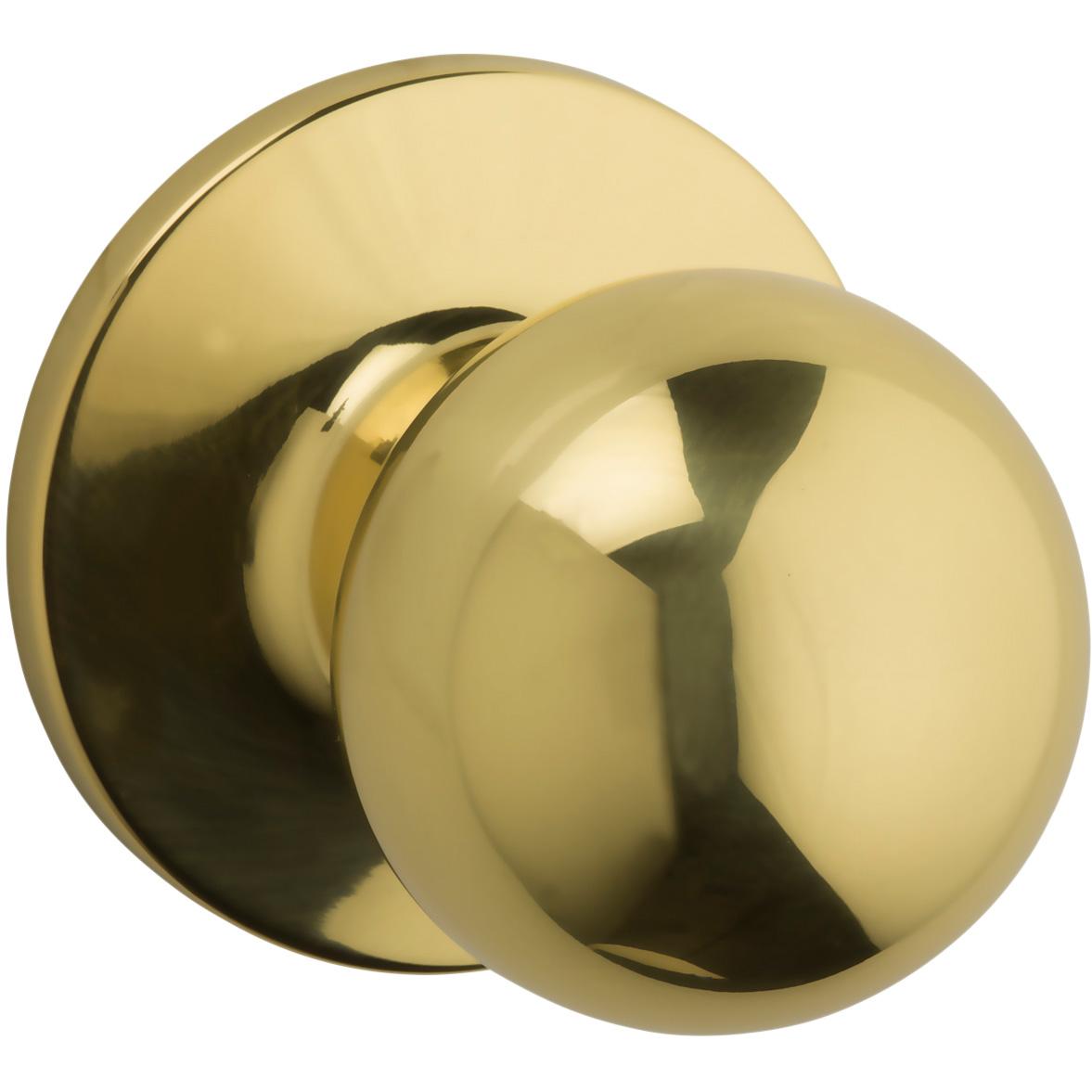 Safe Lock - Regina Knob - Polished Brass
