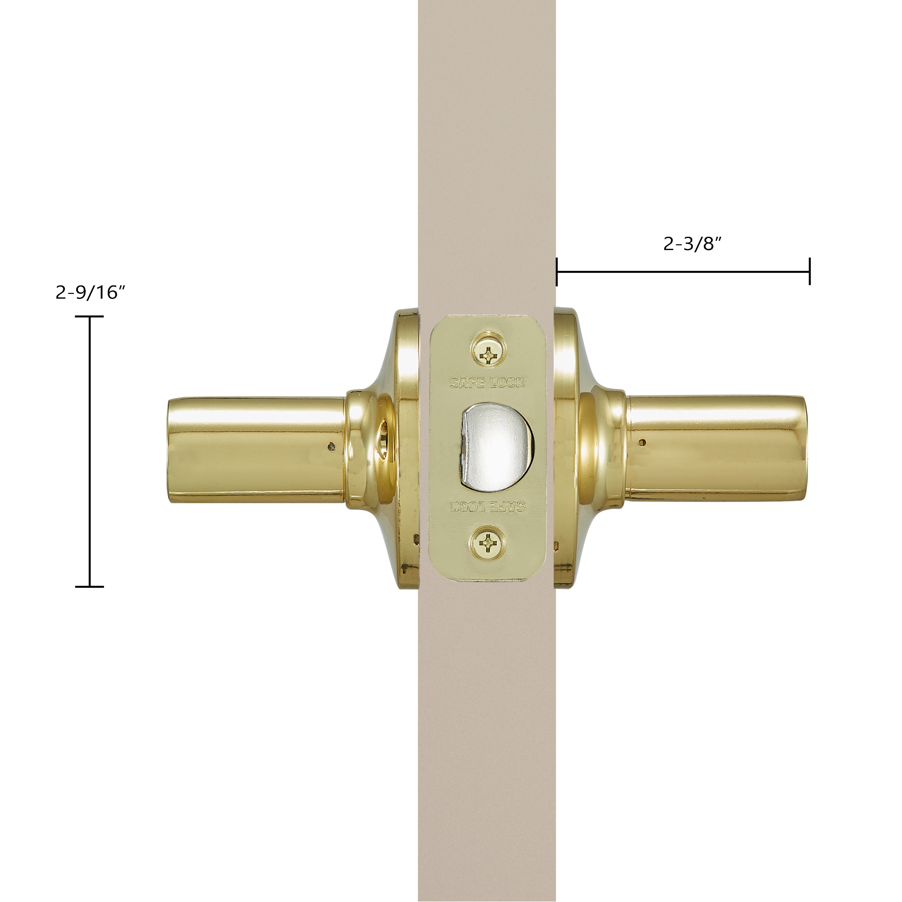 Safe Lock - Winston Lever - Polished Brass