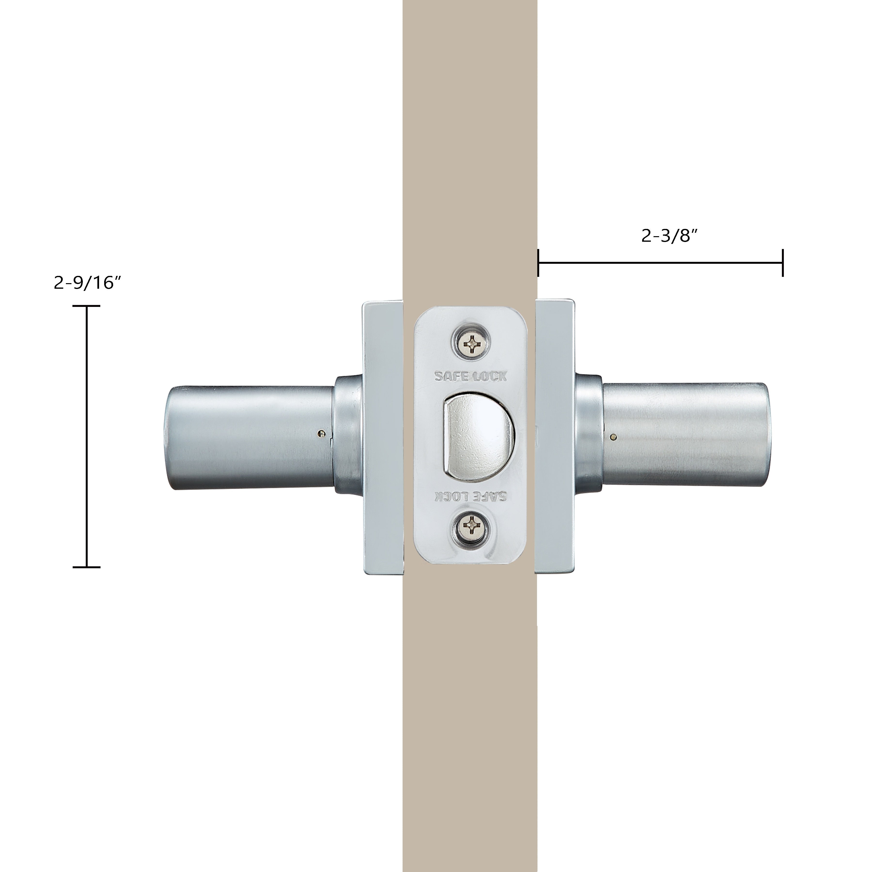 Safe Lock - Winston Lever - Polished Chrome