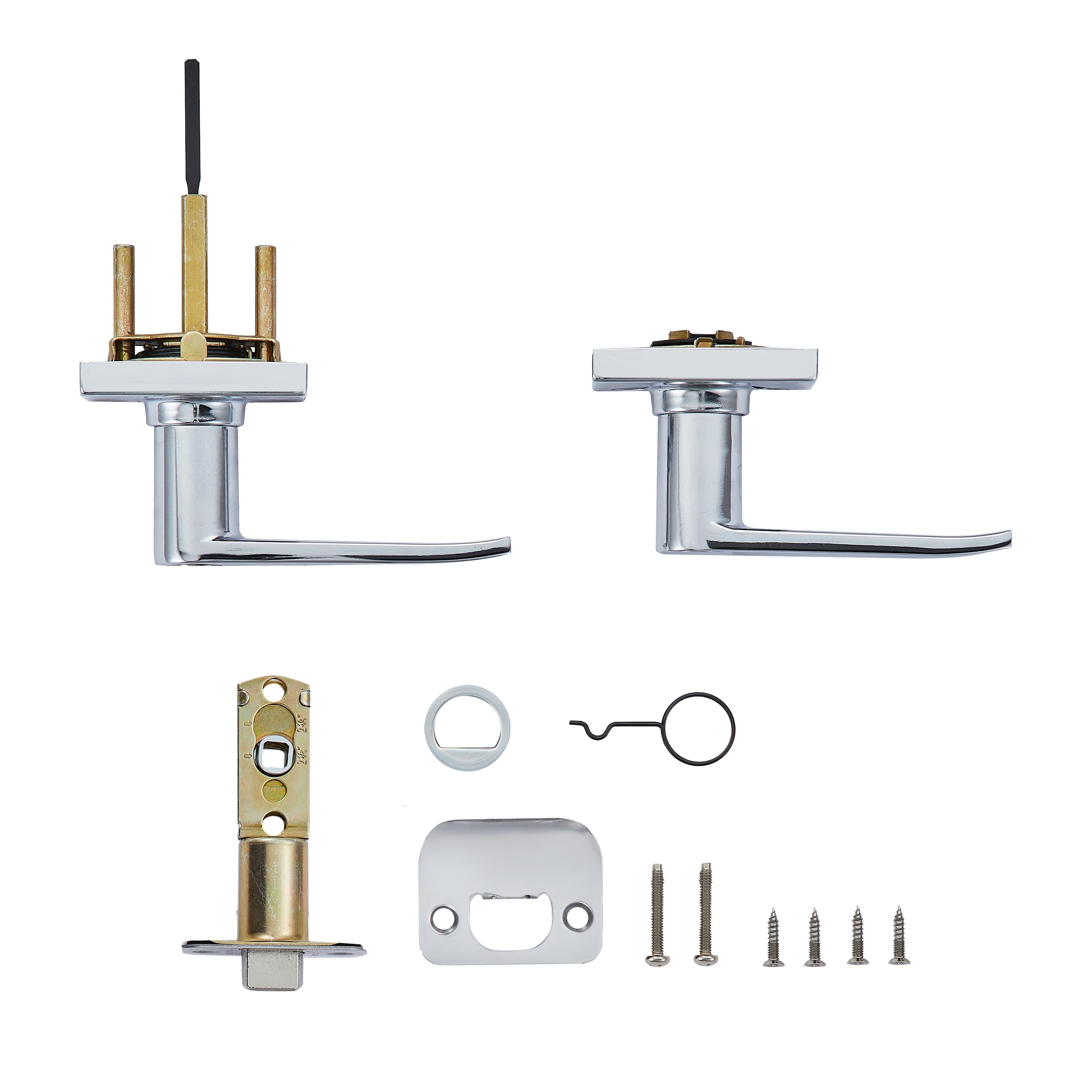 Safe Lock - Winston Lever - Polished Chrome