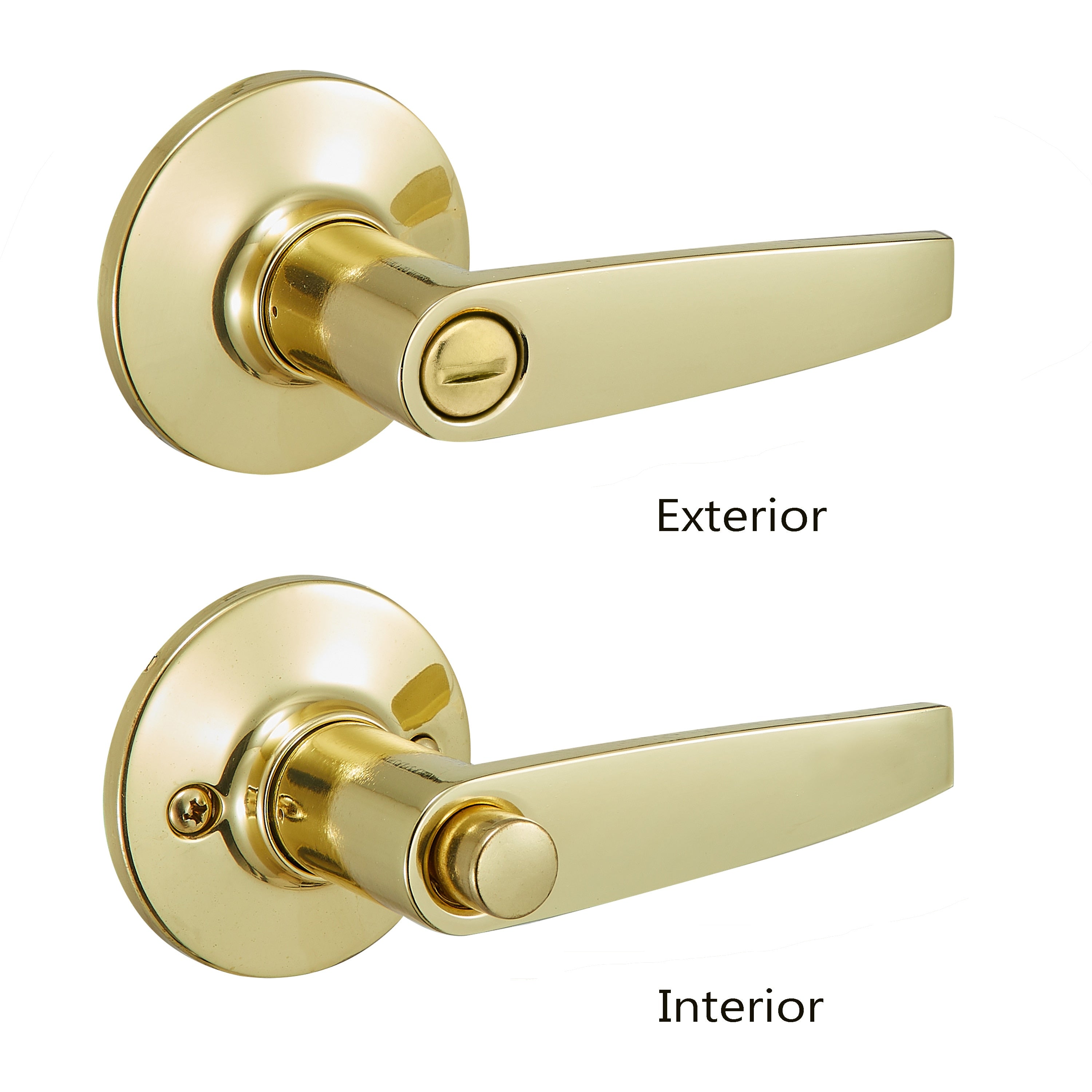 Safe Lock - Winston Lever - Polished Brass