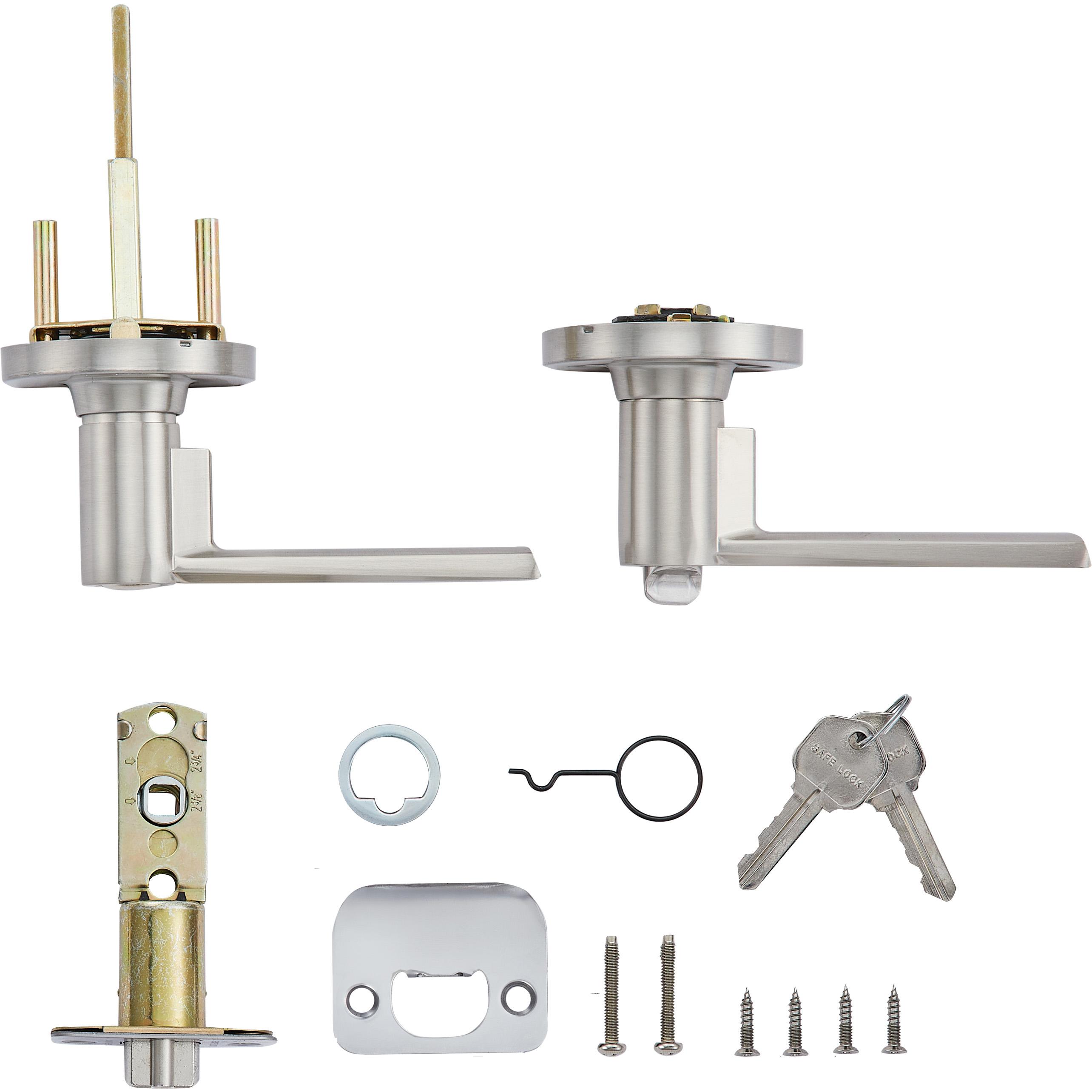 Safe Lock - Westley Lever - Satin Nickel