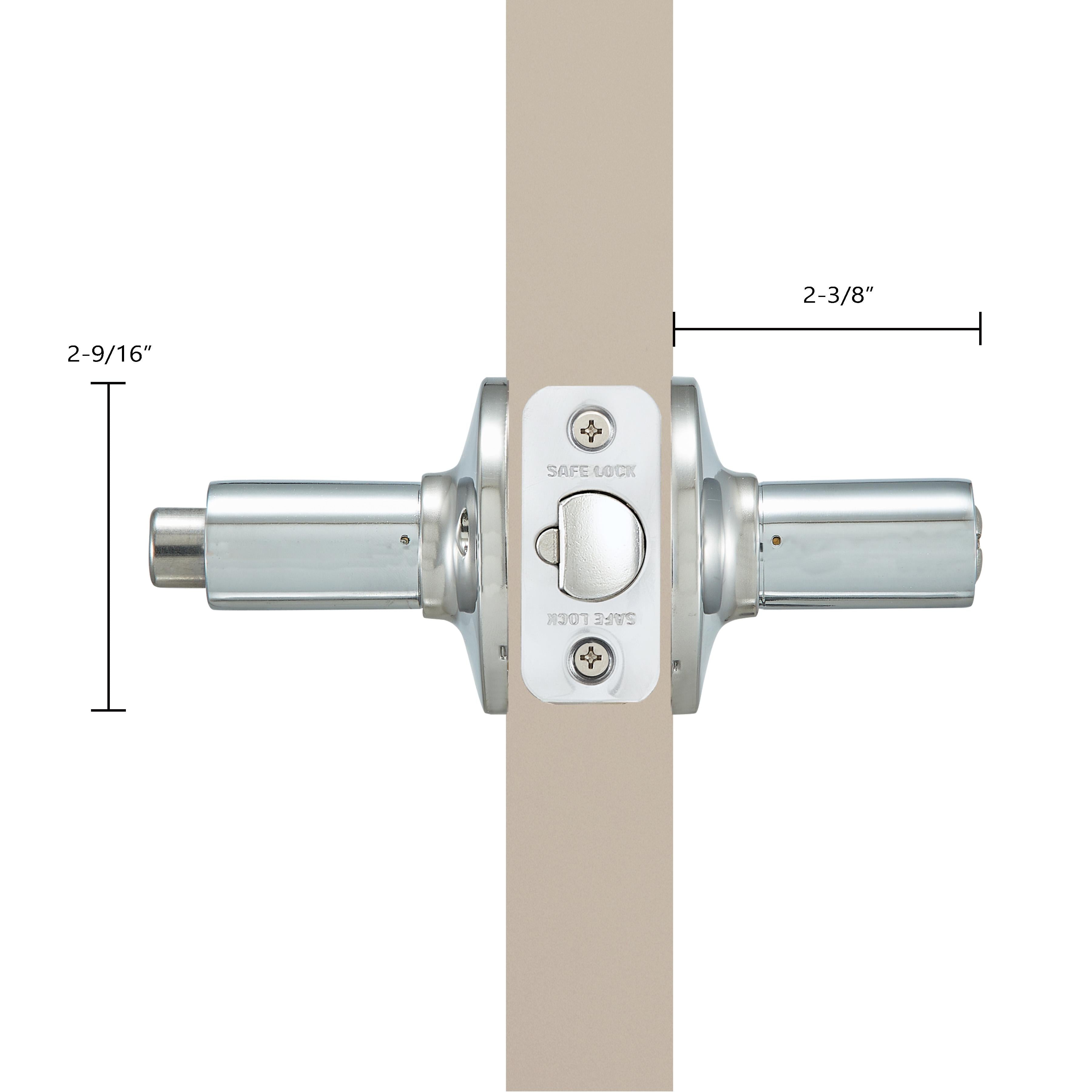 Safe Lock - Winston Lever - Polished Chrome