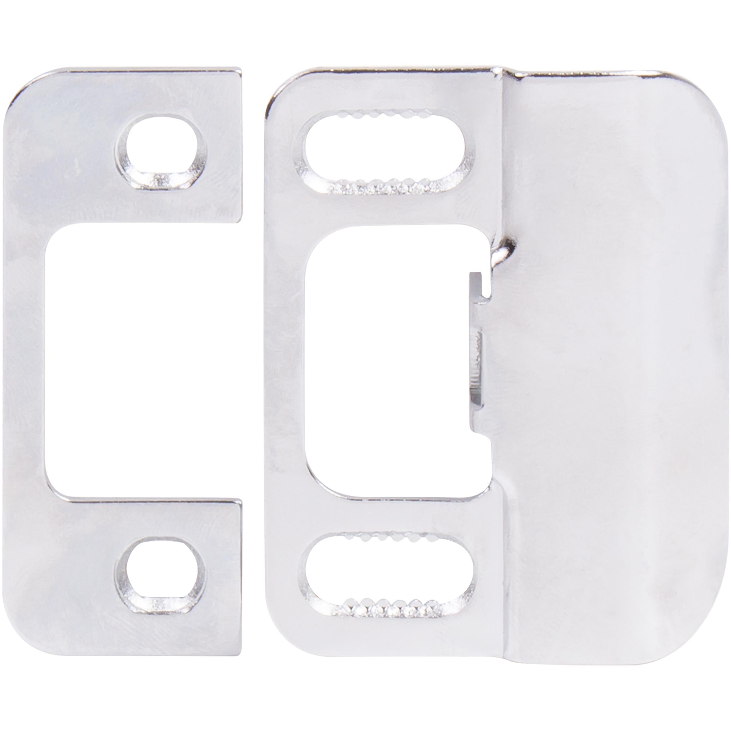 Stone Harbor Hardware Adjustable Strike Plate, Polished Chrome