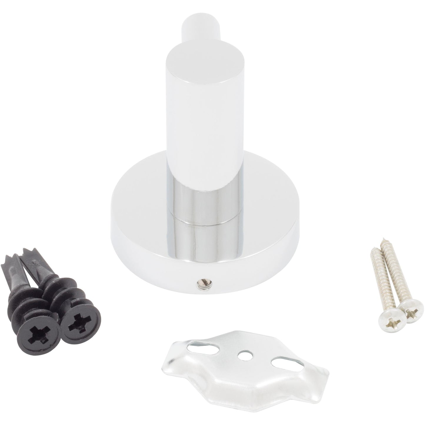 Stone Harbor Hardware Zurich Robe Hook, Polished Chrome