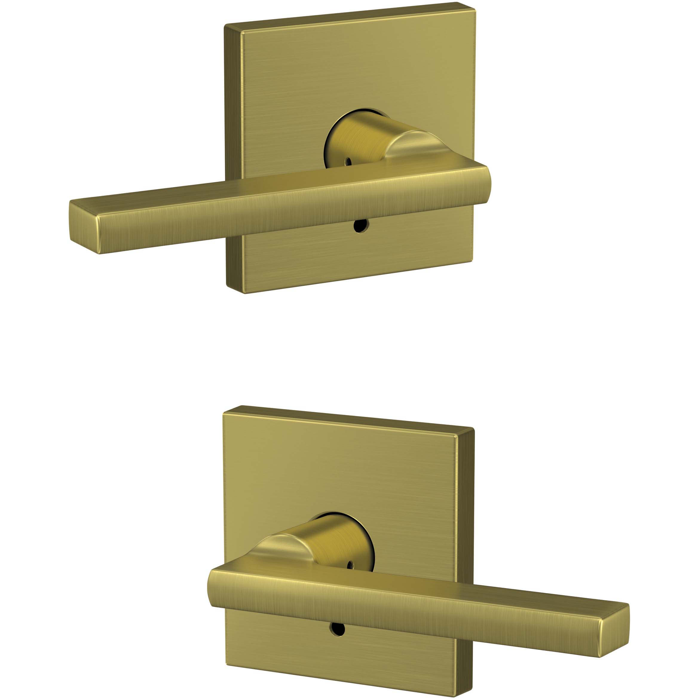 FC172LAT608COL Latitude / Collins Dummy 2/pk - Satin Brass
