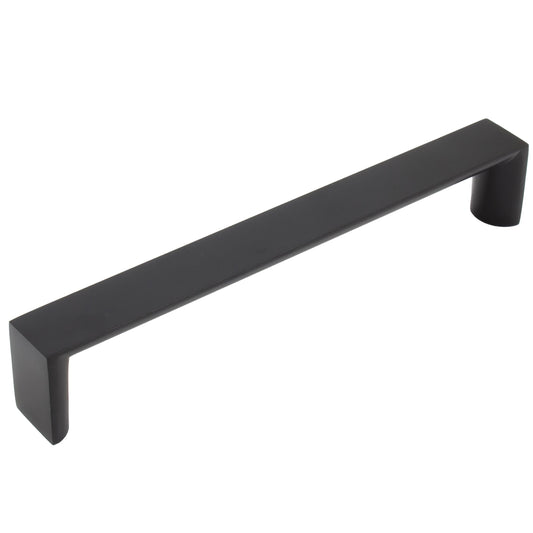Stone Harbor Hardware Plateau Cabinet Pull, 160 Millimeters, Matte Black