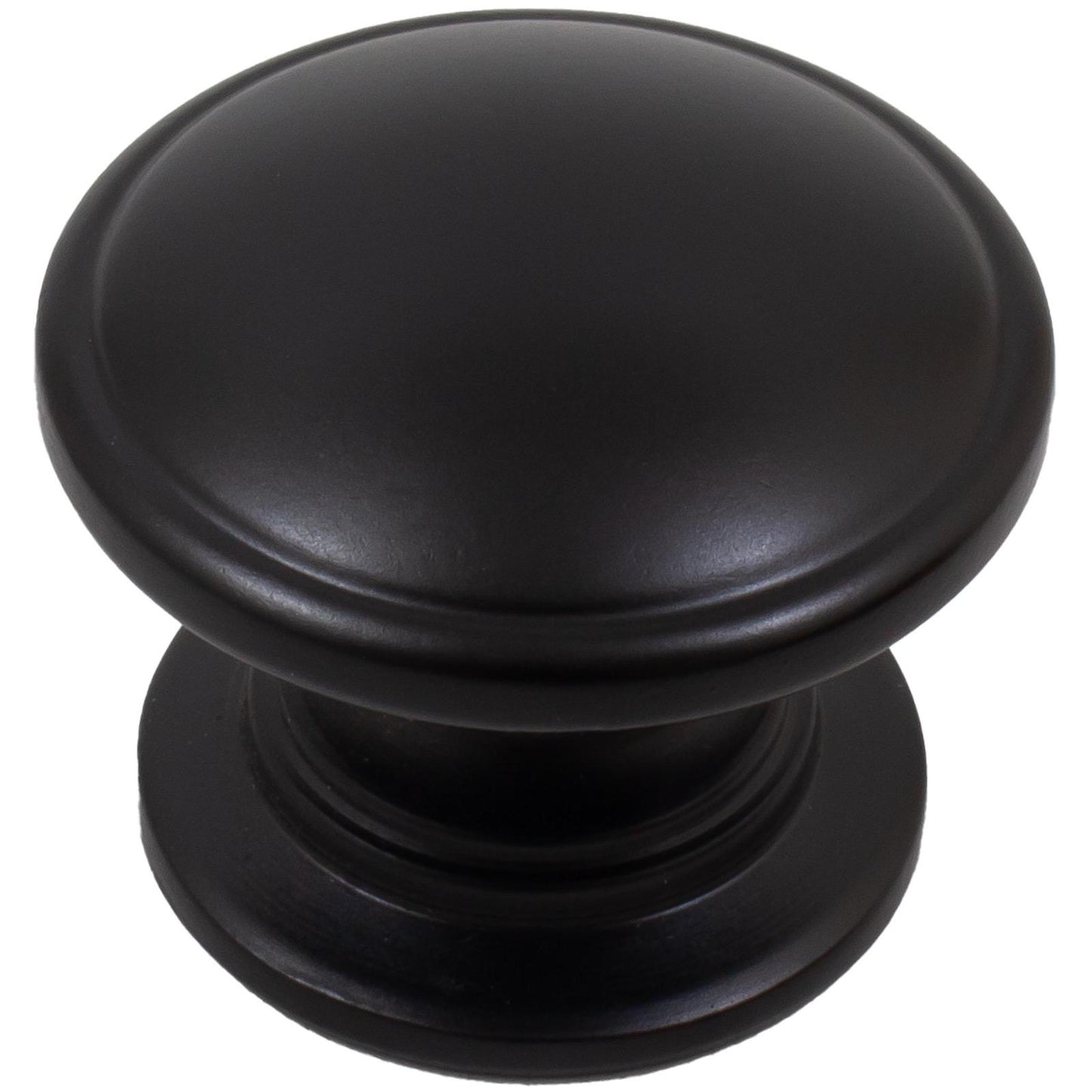 Stone Harbor Hardware Estate Cabinet Knob, 1-1/4 Inches, Matte Black