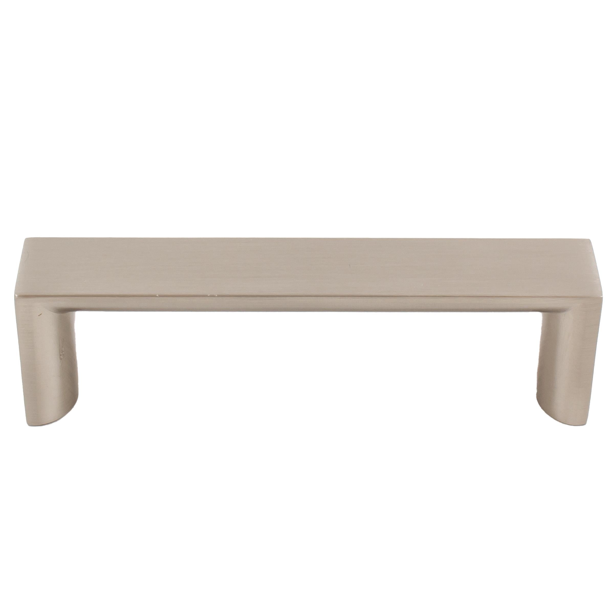 Stone Harbor Hardware Plateau Cabinet Pull, 96 Millimeters, Satin Nickel