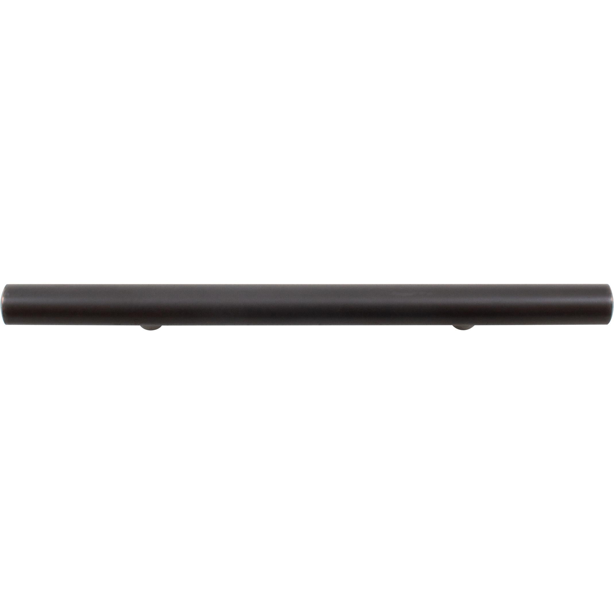 Plated Steel Bar Pull with Rounded Ends, 96 Millimeters, Vintage Bronze