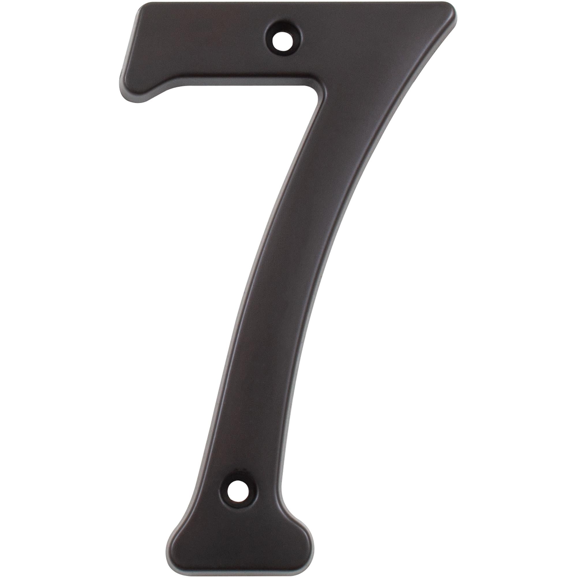 Stone Harbor Hardware Heavy-Duty House Numbers, #7, 4 Inches, Oil-Rubbed Bronze