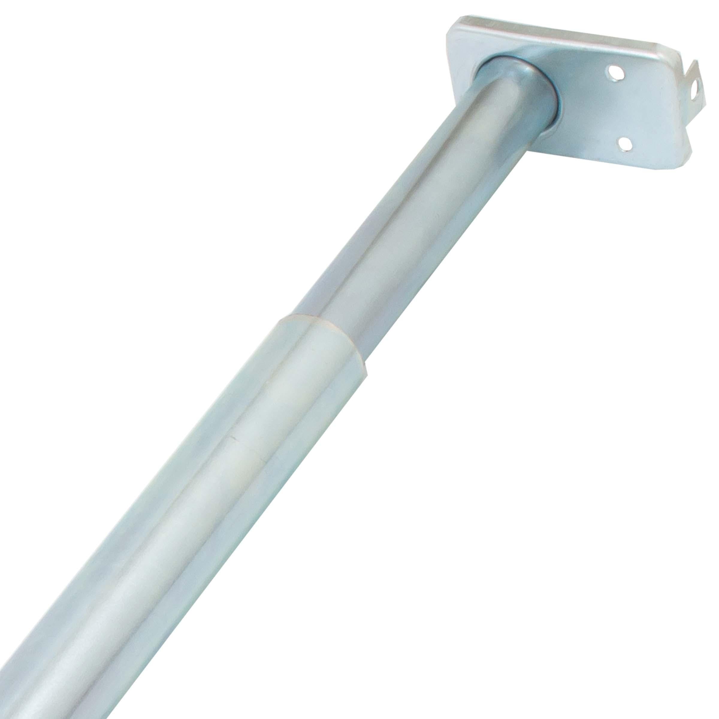 Stone Harbor Hardware Adjustable Closet Rod, Adjusts from 18" to 30", Bright Zinc