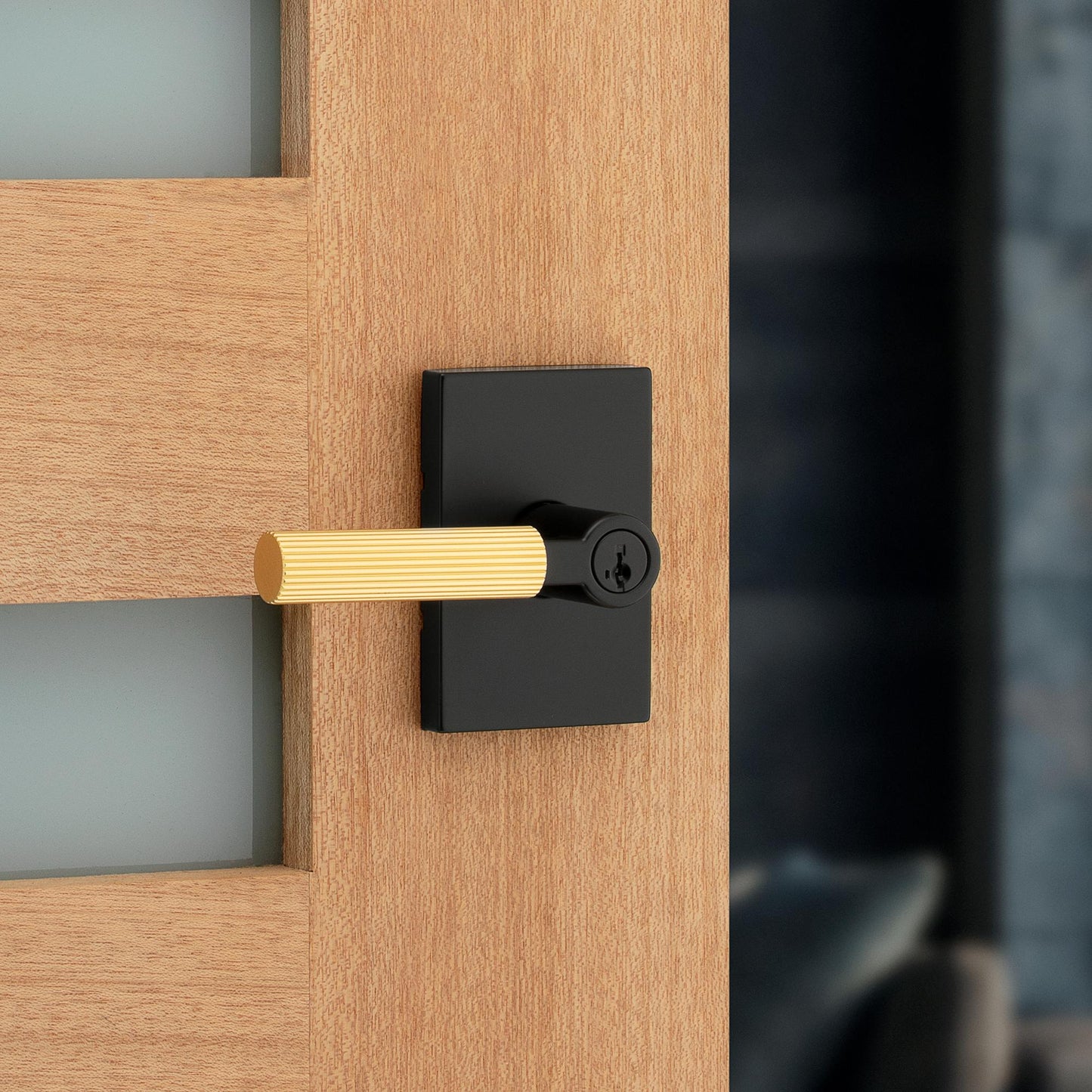 740MAL RCT 514/4 SMT 6AL RCS K3 Mirada Entry - Matte Black with Satin Brass