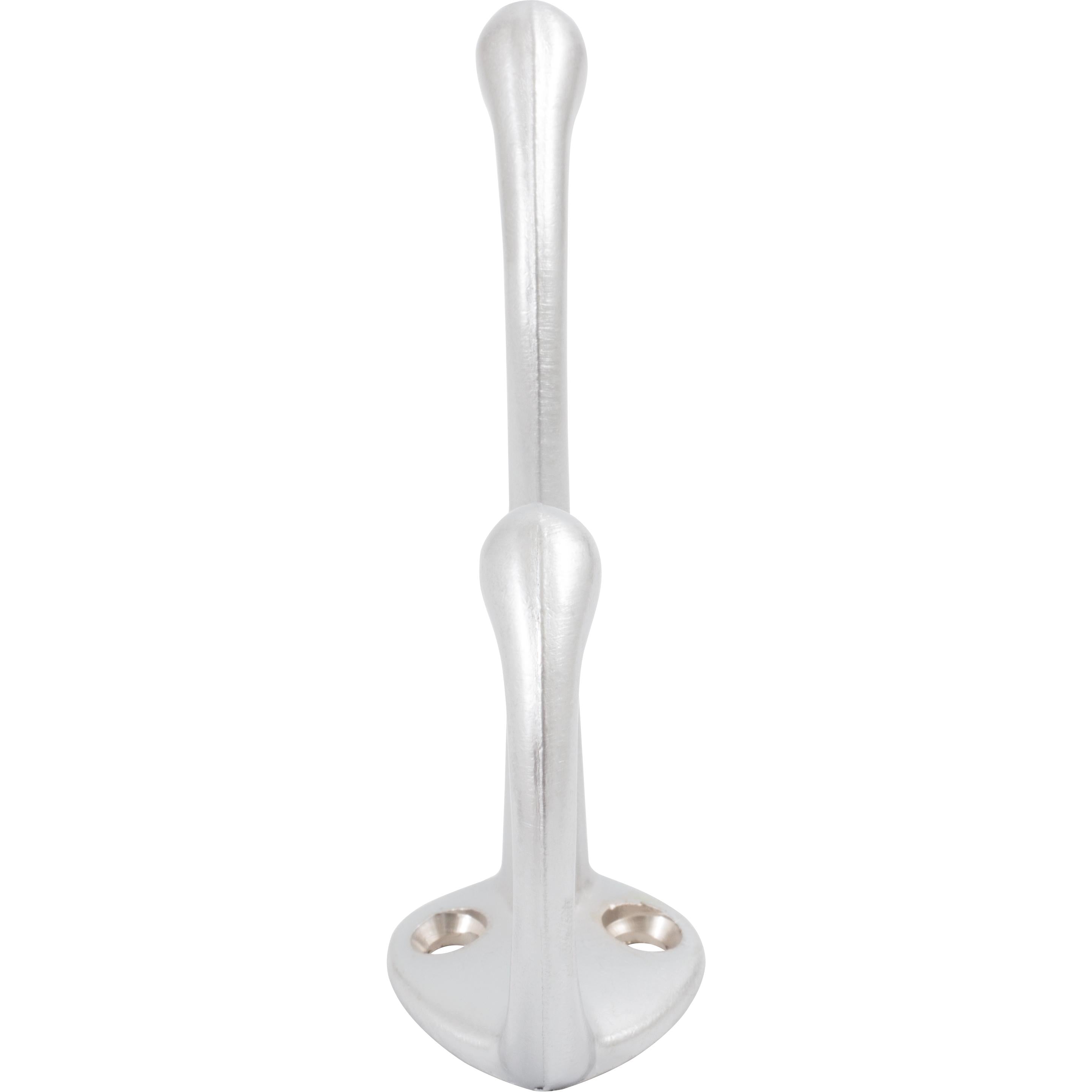 Stone Harbor Hardware Coat & Hat Hook, 3-1/2" High, 2-1/4" Projection, Satin Chrome