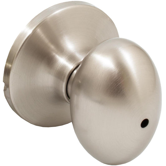 Stone Harbor Hardware Springhill Door Knob, Privacy (Bed/Bath) Latch, Satin Nickel