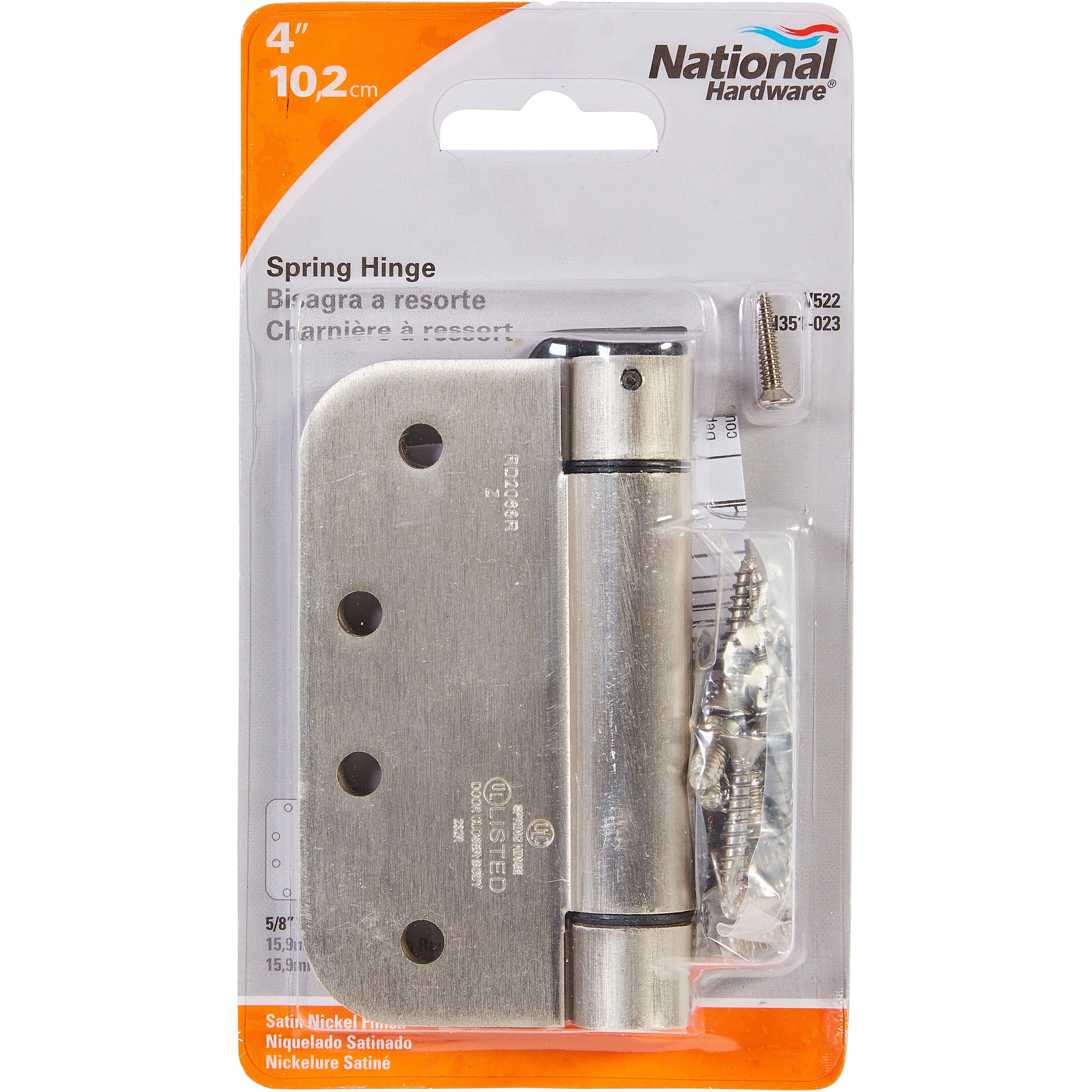 V522 4" Spring Hinges 1/pk - Satin Nickel