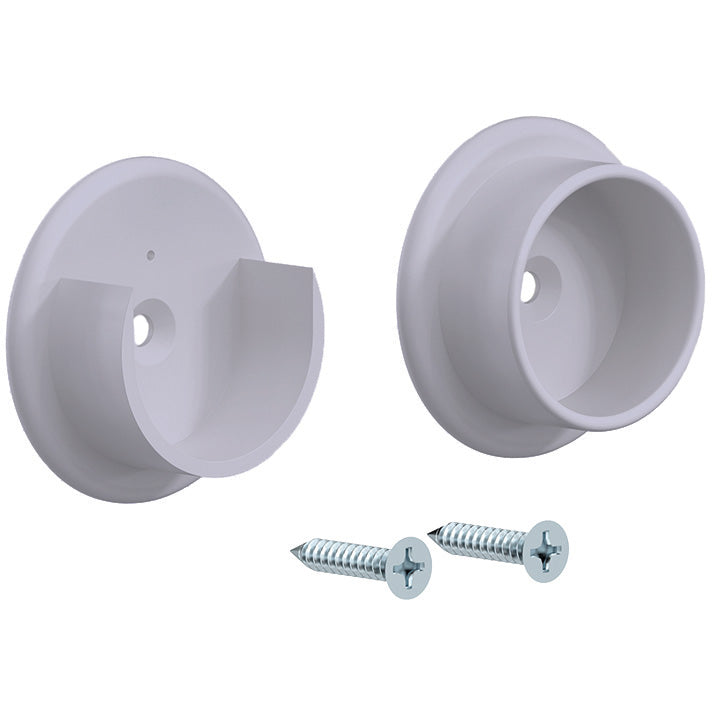 RP-0037-PM 1-3/8" Pole Sockets (Plastic) - Platinum