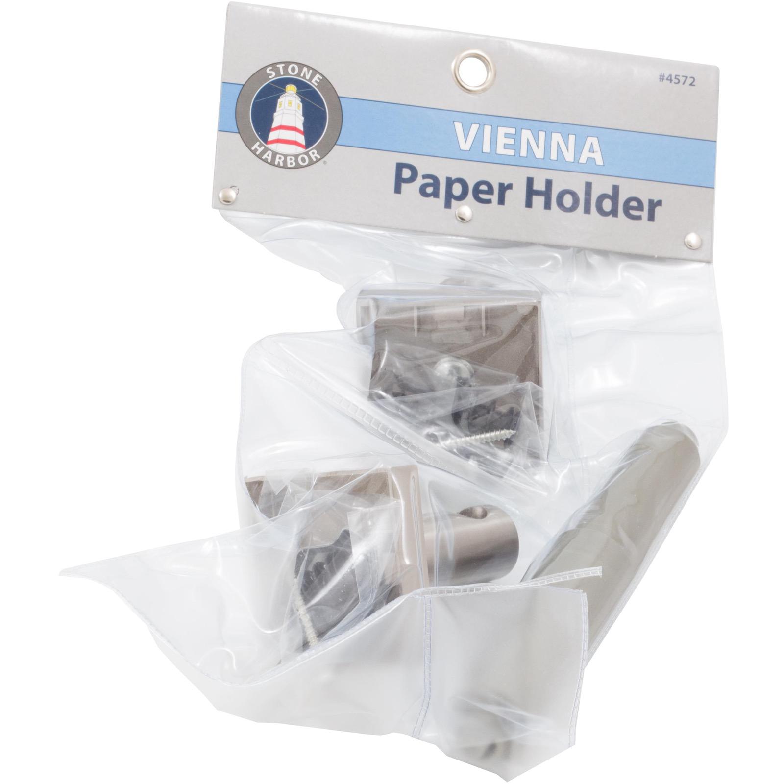 Stone Harbor Hardware Vienna Toilet Paper Holder, Satin Nickel