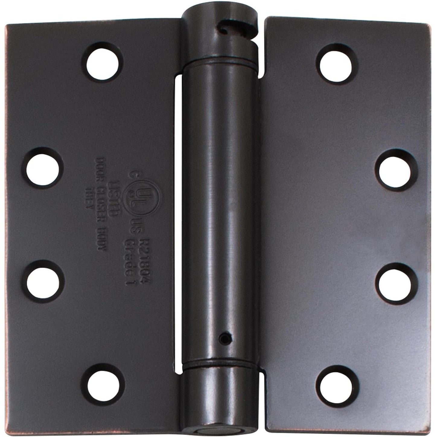 Stone Harbor Hardware Commercial Grade Self-Closing Door Hinge, 4-1/2 Inches, Square Corner, .134 Gauge, Oil-Rubbed Bronze