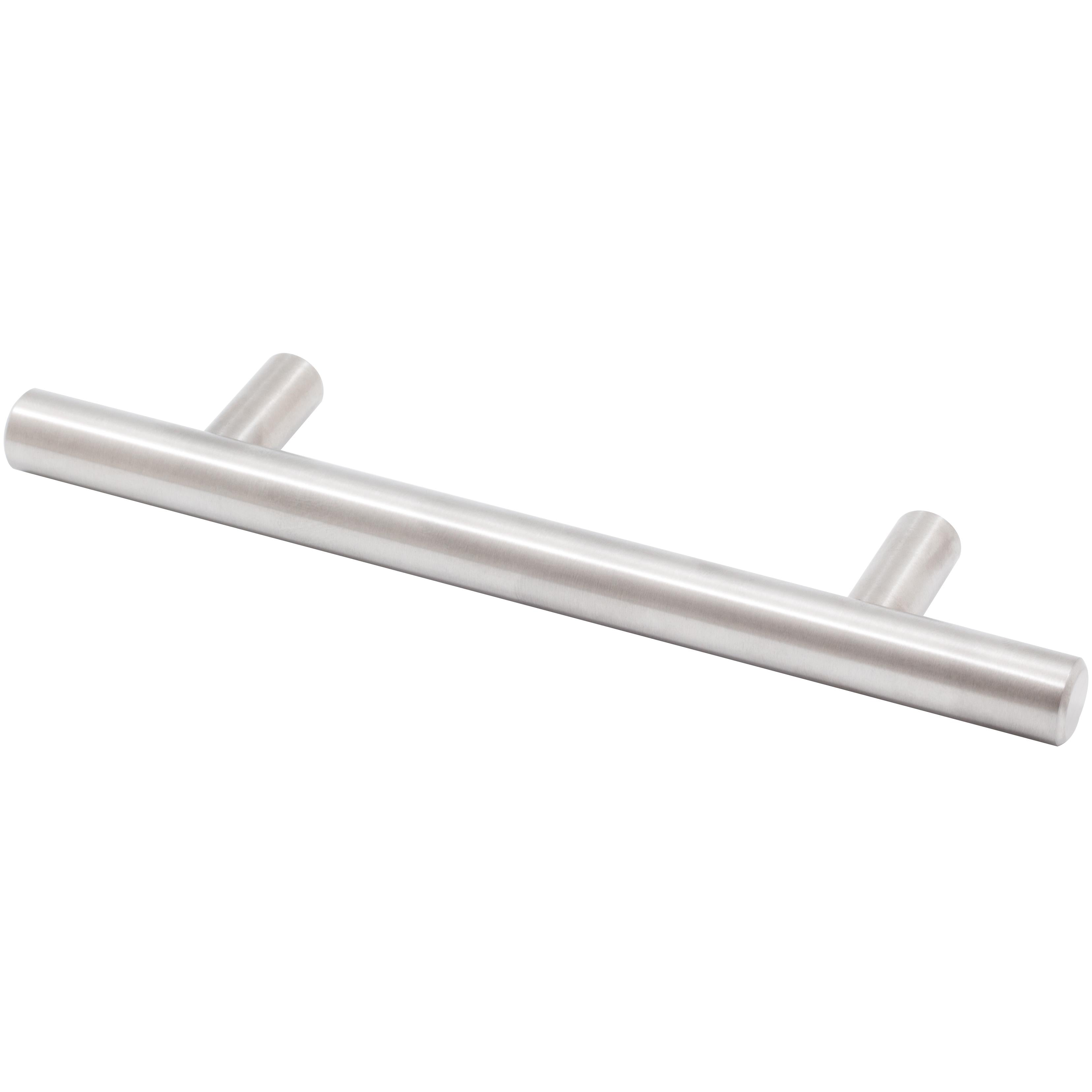 Stone Harbor Hardware Bar Cabinet Pull, 96 Millimeters, 156mm Overall Length, Satin Stainless Steel