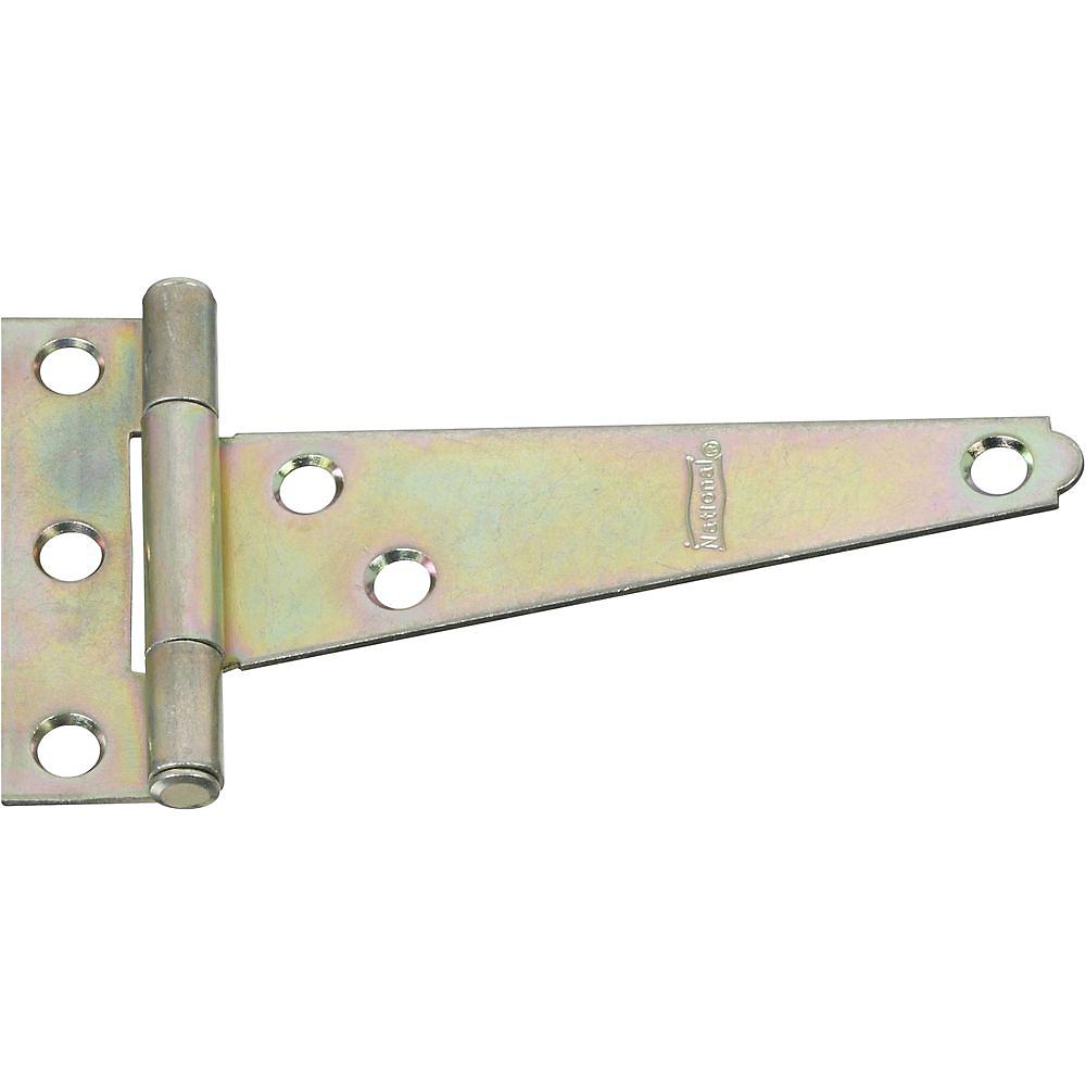 National Hardware - 284BC 4" Light T-Hinge - Zinc Plated