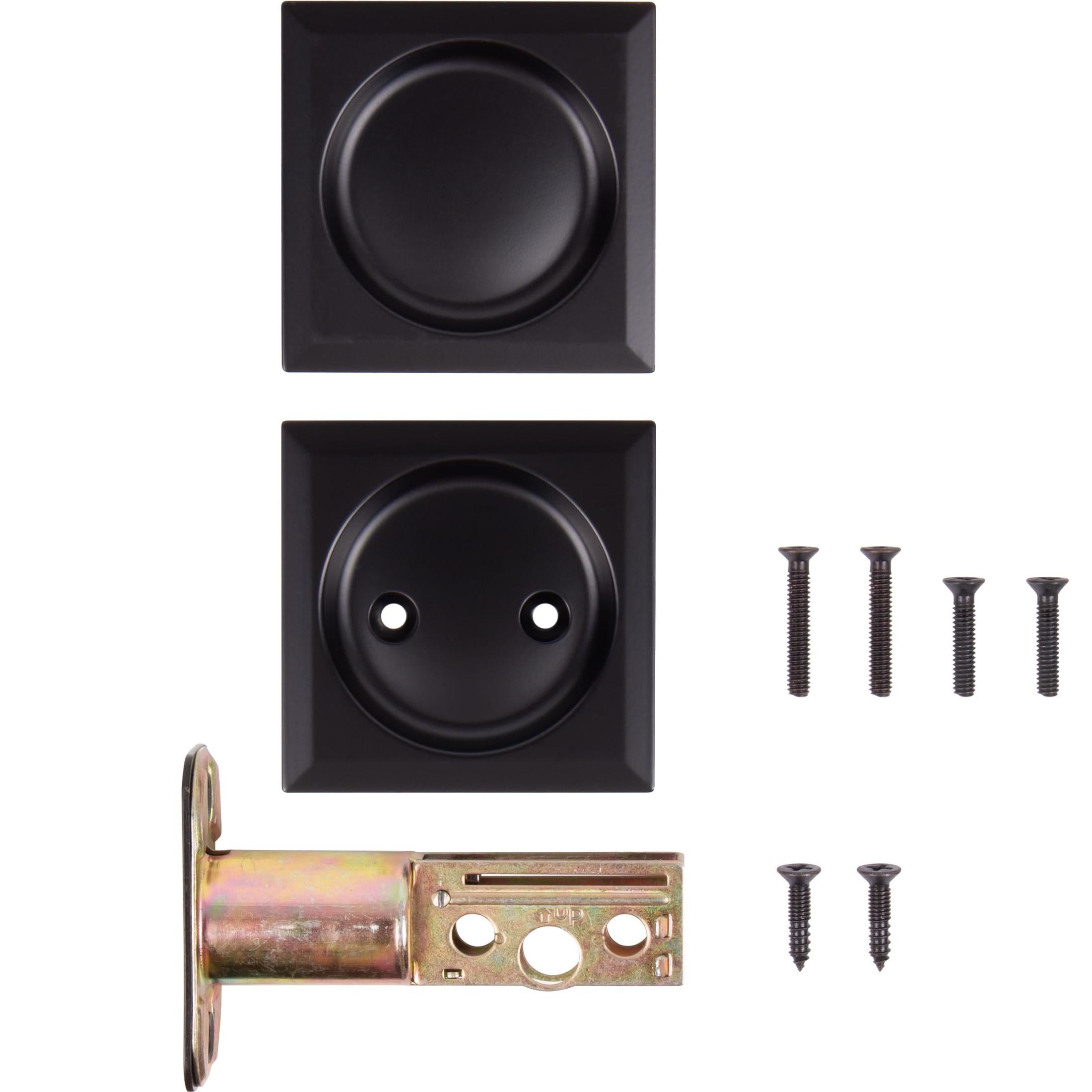 Contemporary Square Pocket Door Lock Passage