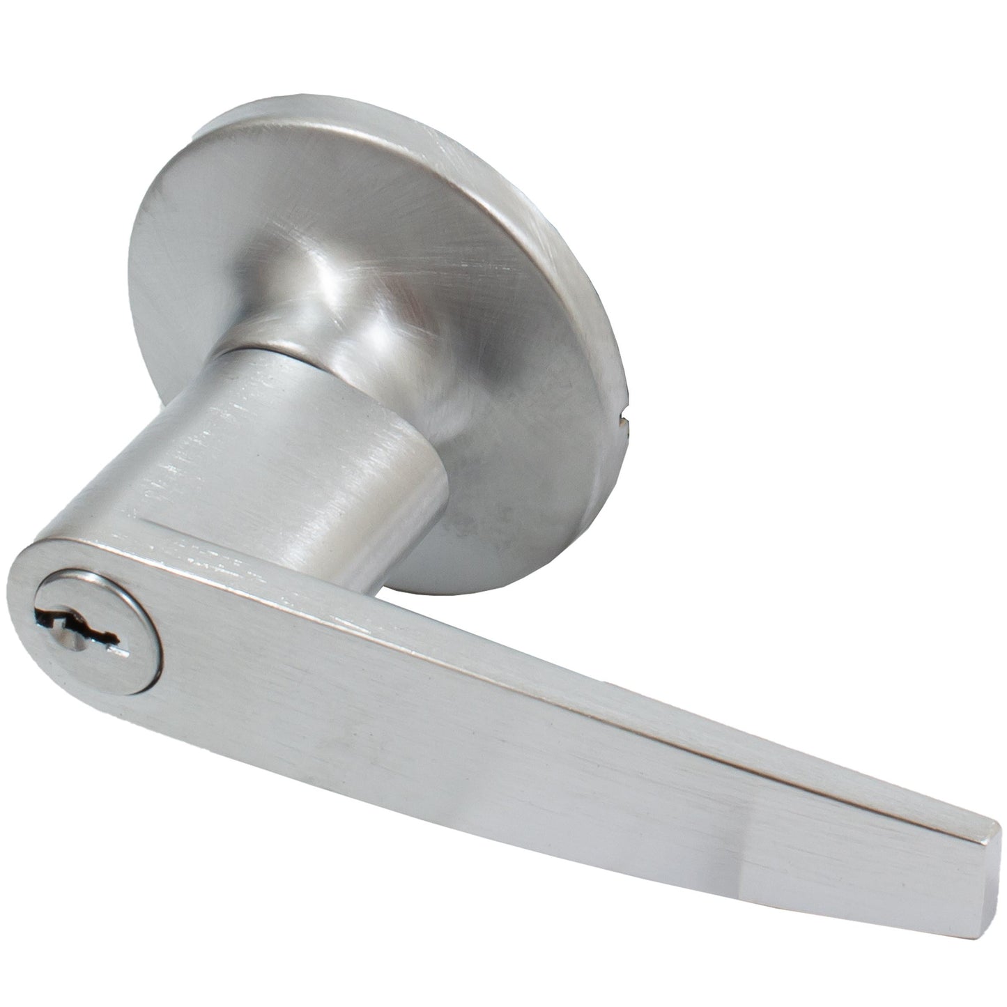 Stone Harbor Hardware Tucson Door Lever, Entry Latch, KW Keyway, Satin Chrome