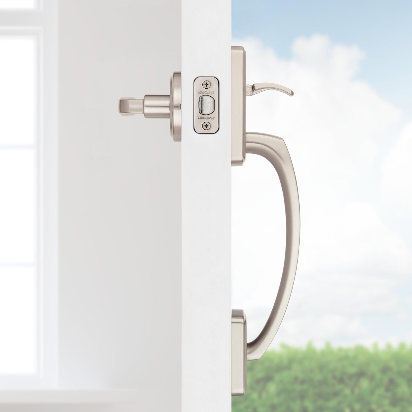815BFHXTDL 15 RBP Brentford Handleset Bottom Only with Trafford - Satin Nickel