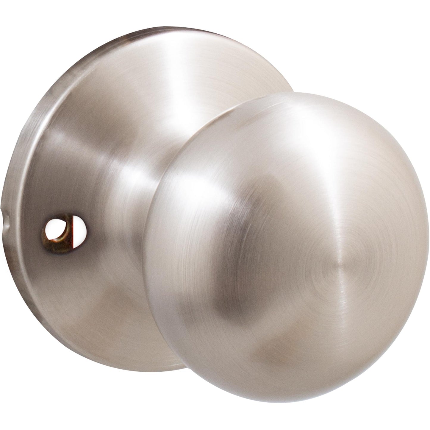 Stone Harbor Hardware Highland Door Knob, Dummy (Non-Turning) Latch, Satin Nickel