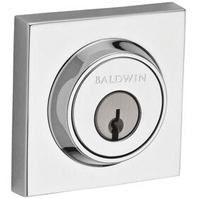 Contemporary Square 1-Cyl Deadbolt - Polished Chrome
