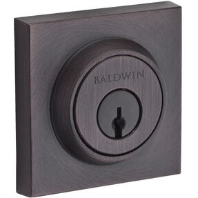 Contemporary Square 1-Cyl Deadbolt - Venetian Bronze