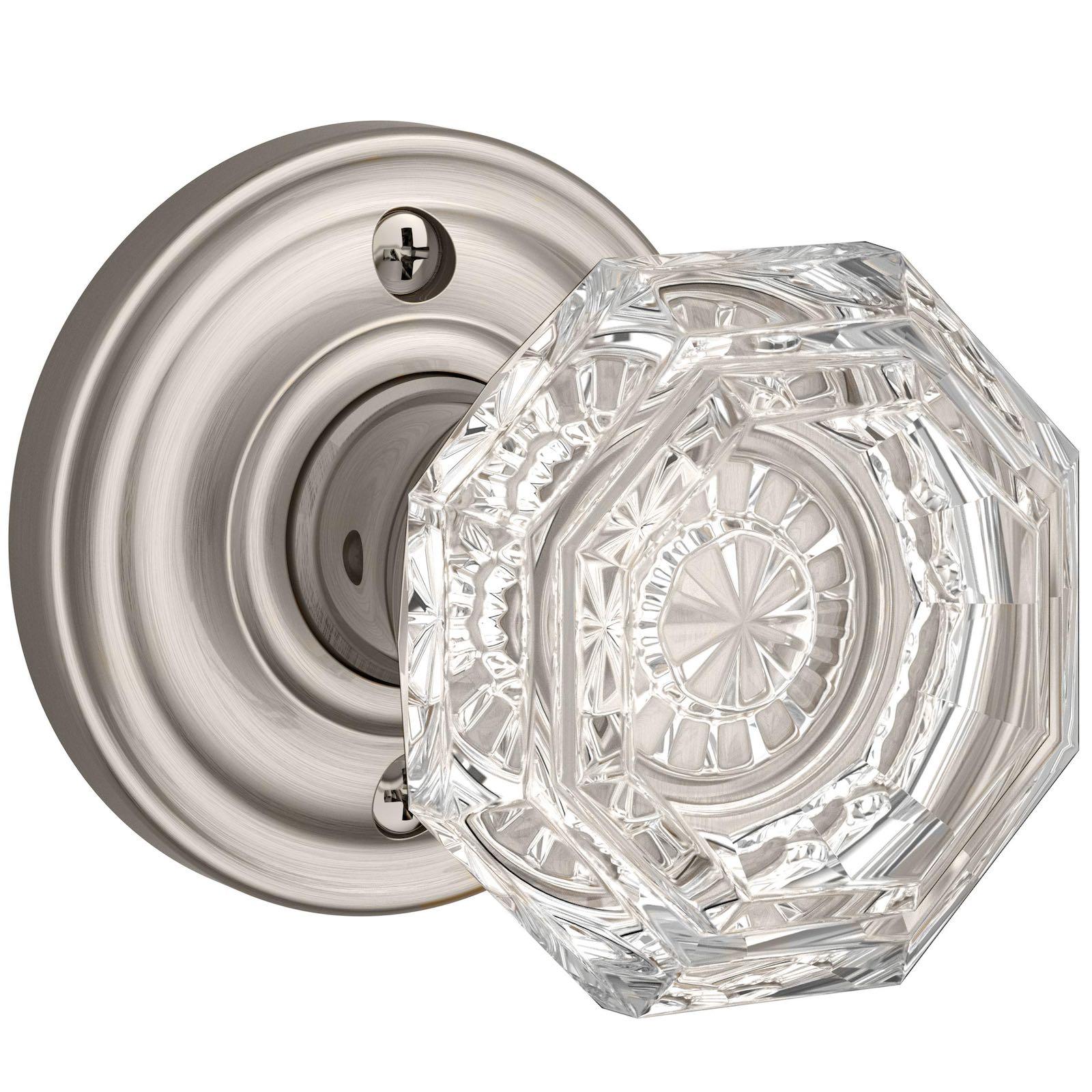 Crystal / Round - Satin Nickel