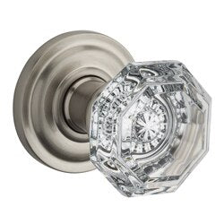 Crystal / Round - Satin Nickel