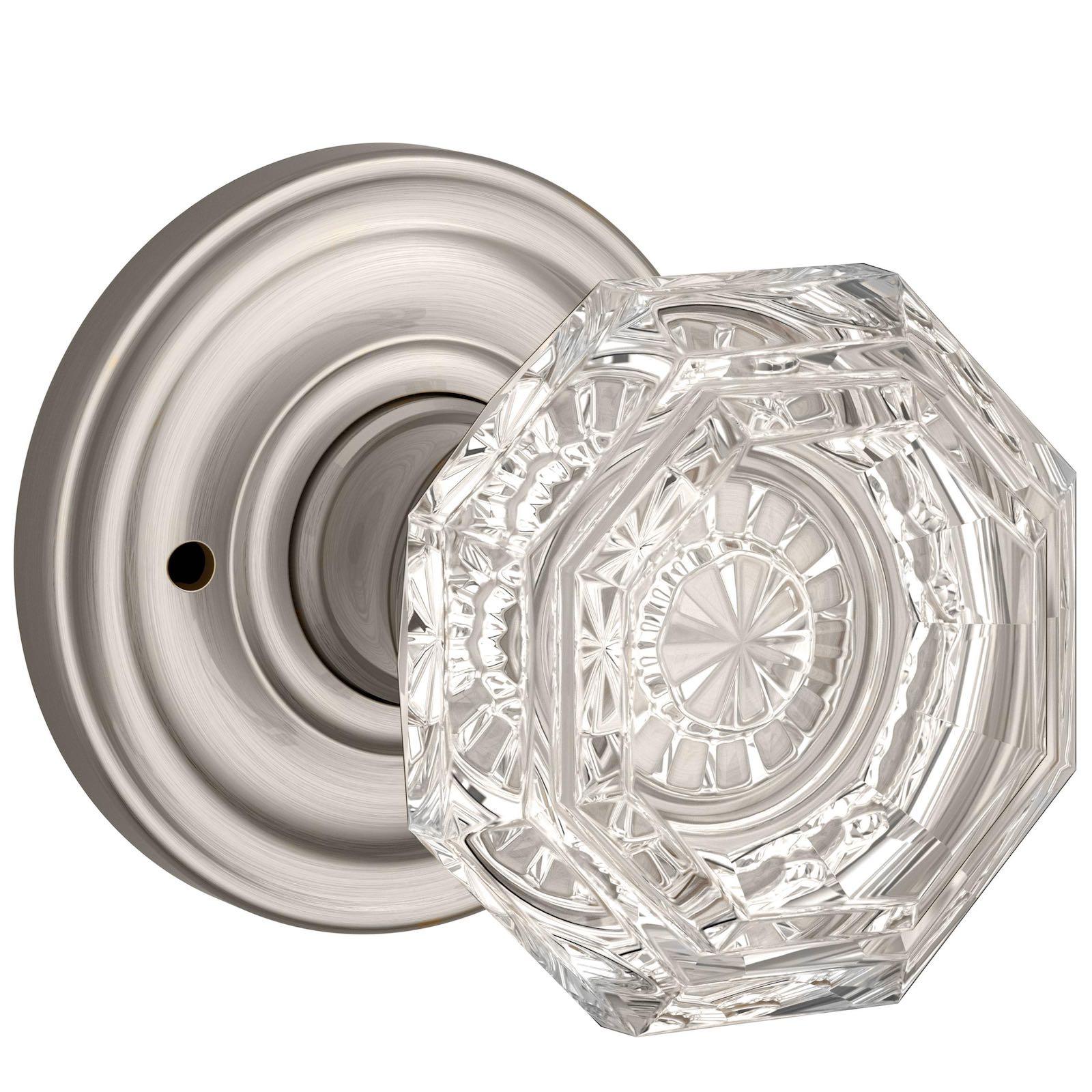 Crystal / Round - Satin Nickel