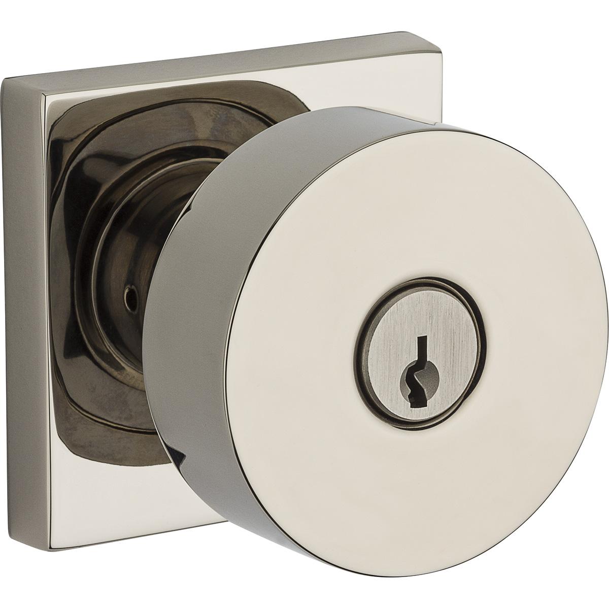 Contemprary / Square Privacy - Polished Nickel