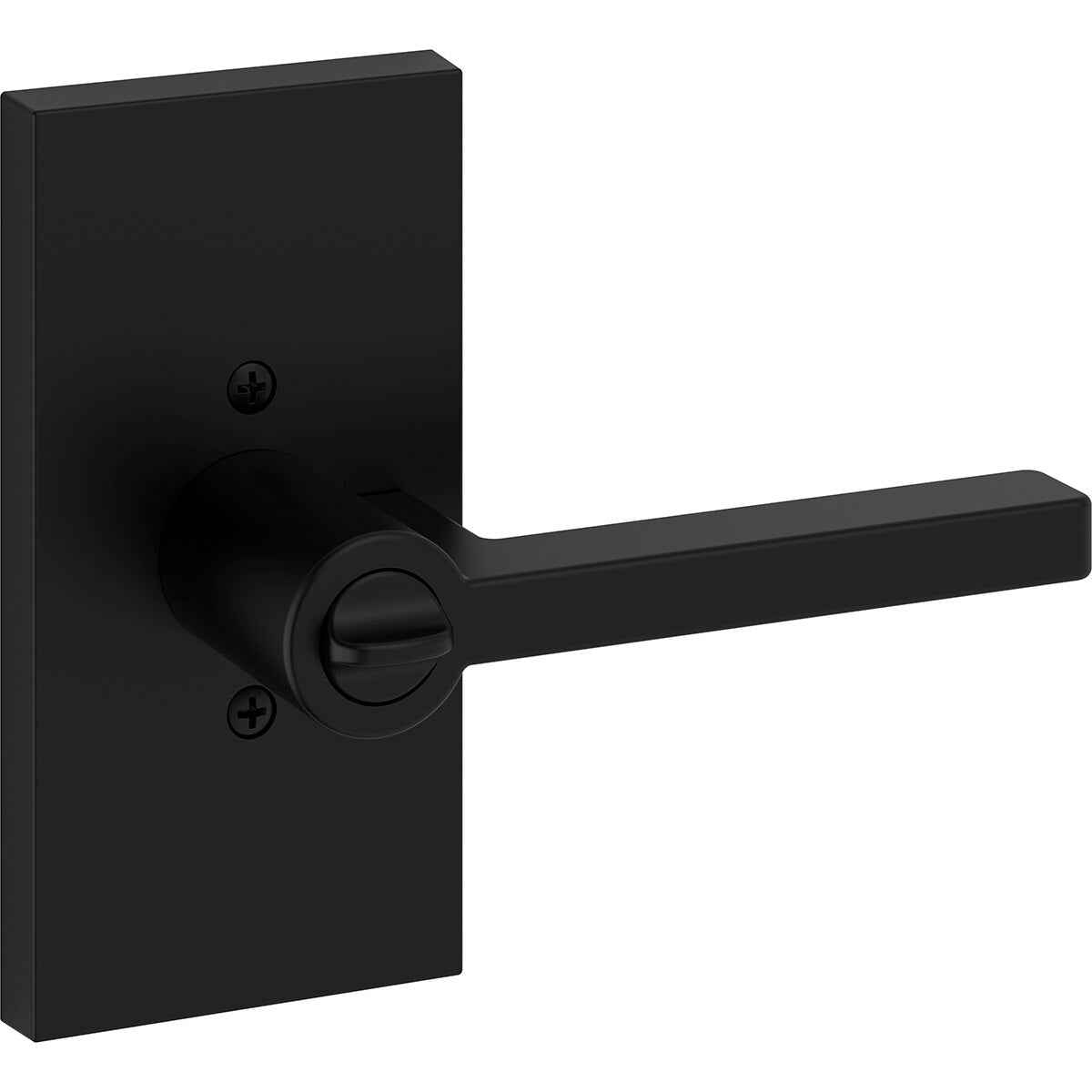 Square / Contemporary 5" Rose - Satin Black