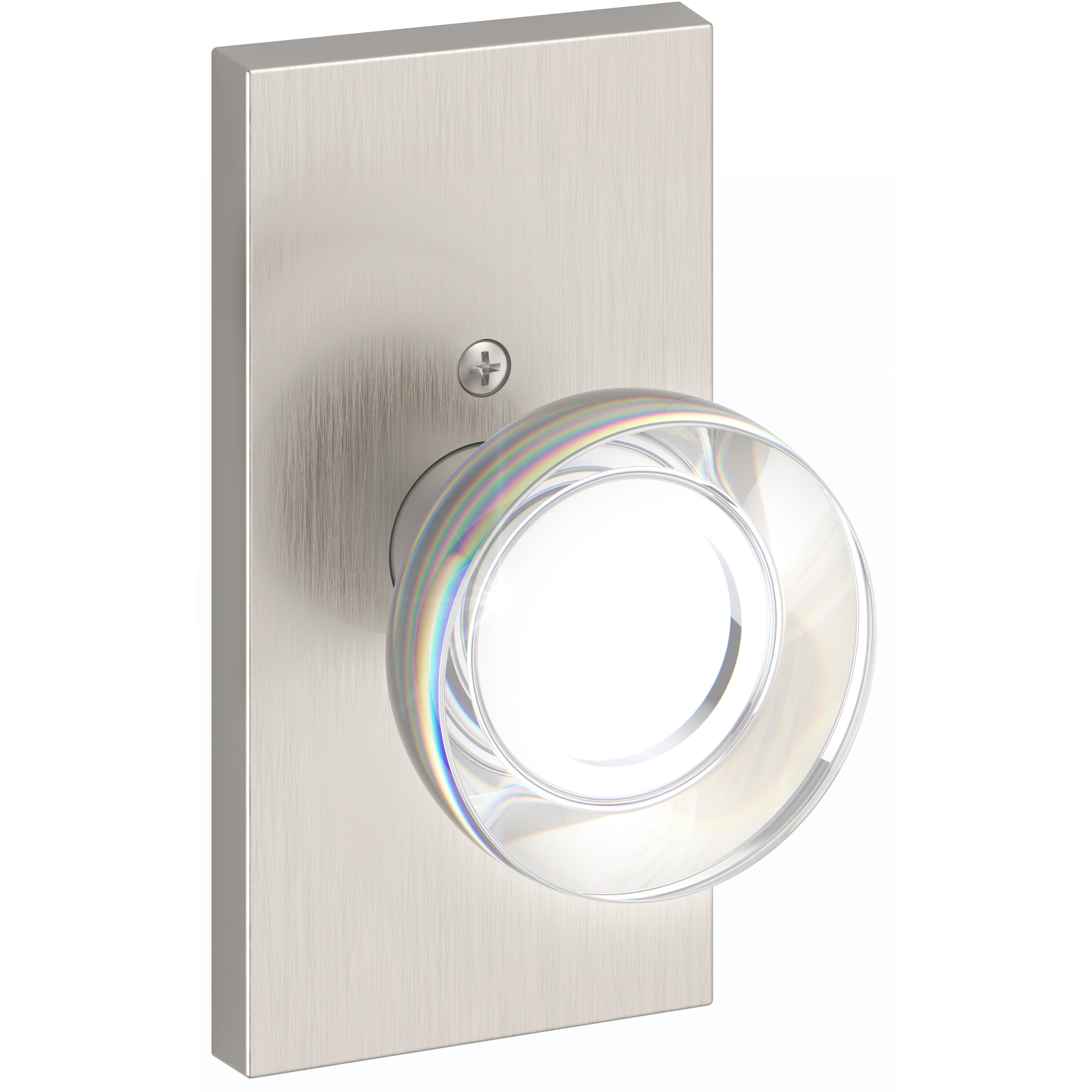 Contemporary Crystal / Contemporary 5" Rose Dummy - Satin Nickel