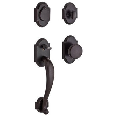 Adirondack Handleset with Rustic - Dark Bronze