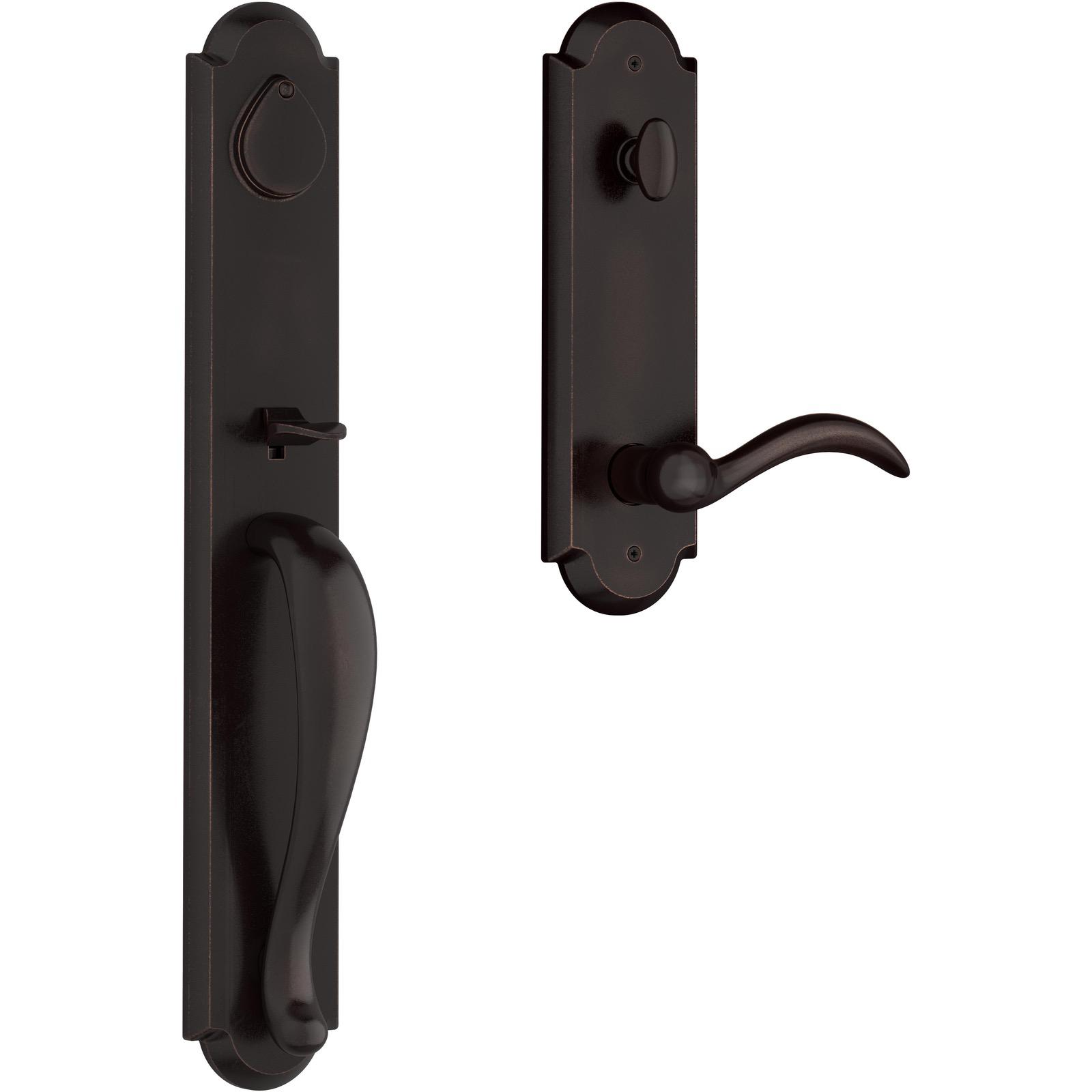 Elkhorn Emergency Egress Handleset with Arch Lever - Dark Bronze