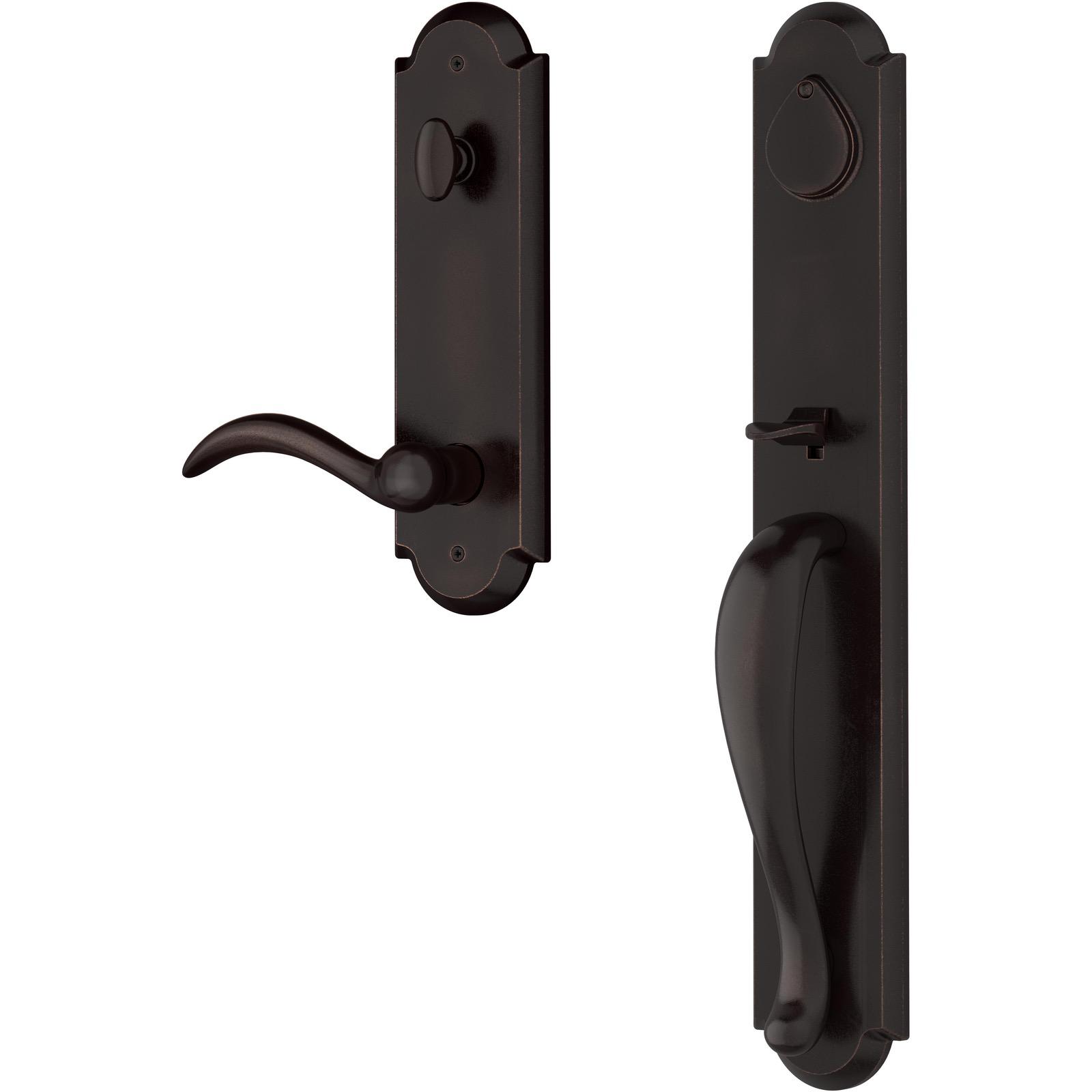 Elkhorn Emergency Egress Handleset with Arch Lever - Dark Bronze