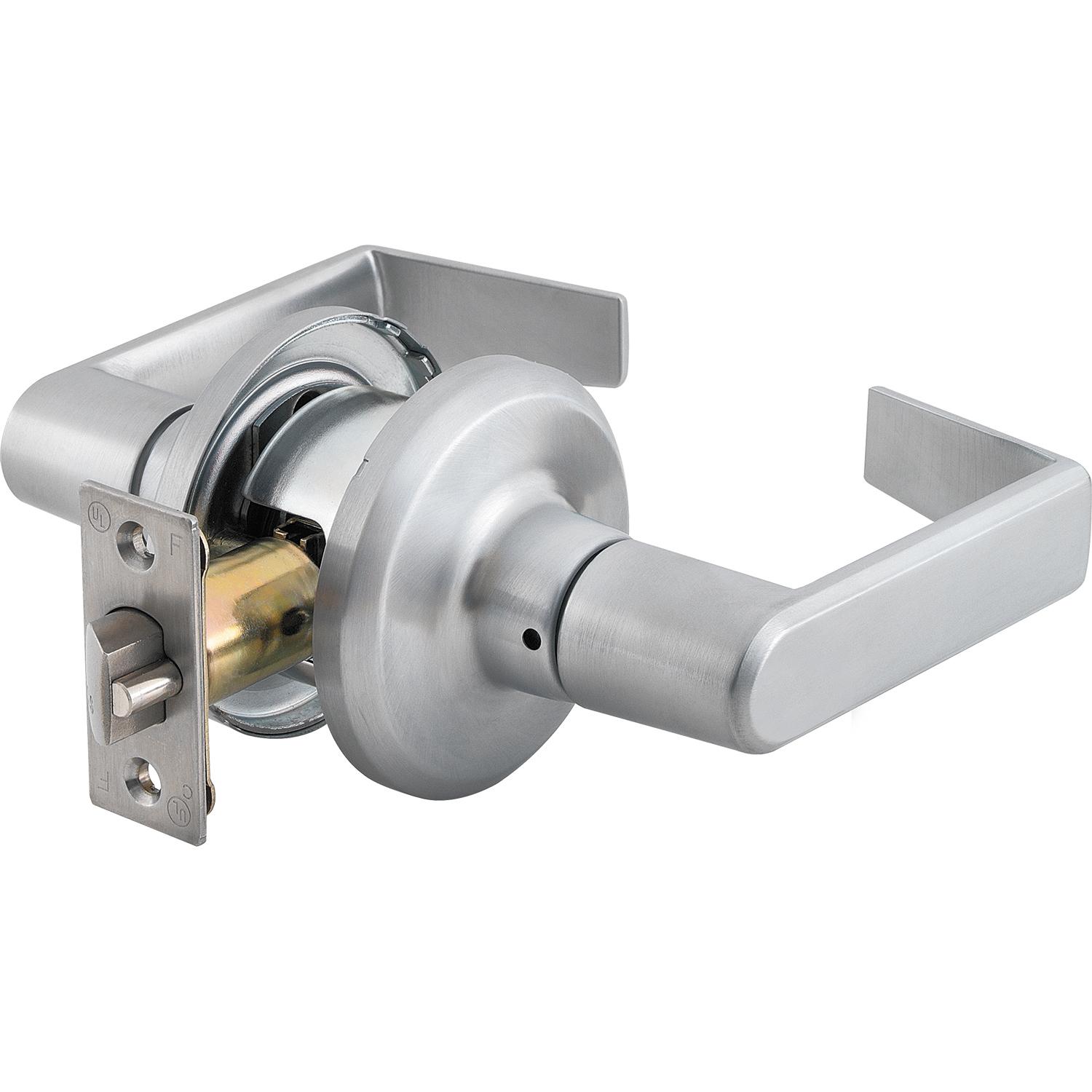 Stanley Commercial Hardware Commercial Passage Leverset from the QTL200 Collection, Sierra Style, Satin Chrome Finish