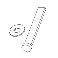 8Q00084 Tailpiece / Washer for QDB200 1-Cylinder (Up to 2-1/4")