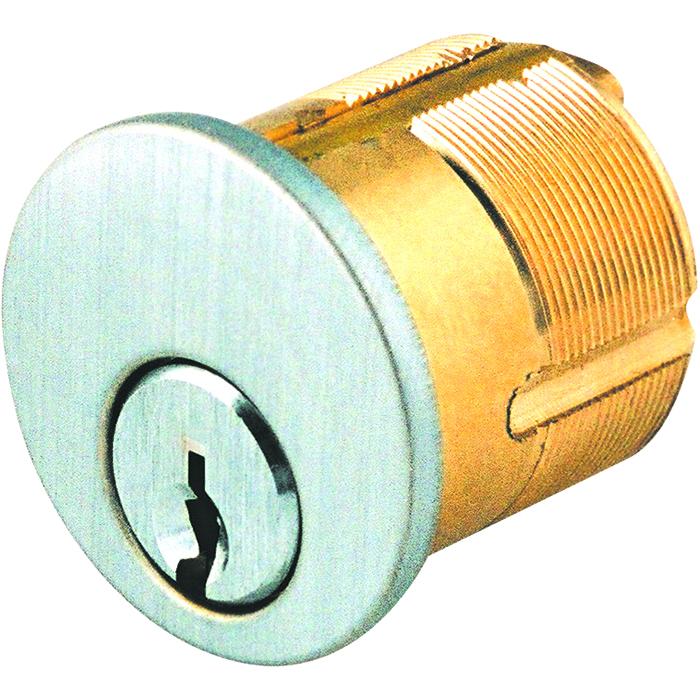 M118SC26DATA2 1-1/8" Mortise Cyinder SC K2 with AR/ST Cams - Satin Chrome
