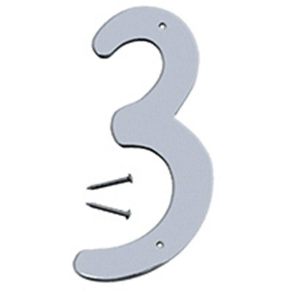 SN-40 4" Metal House Number - Satin Nickel