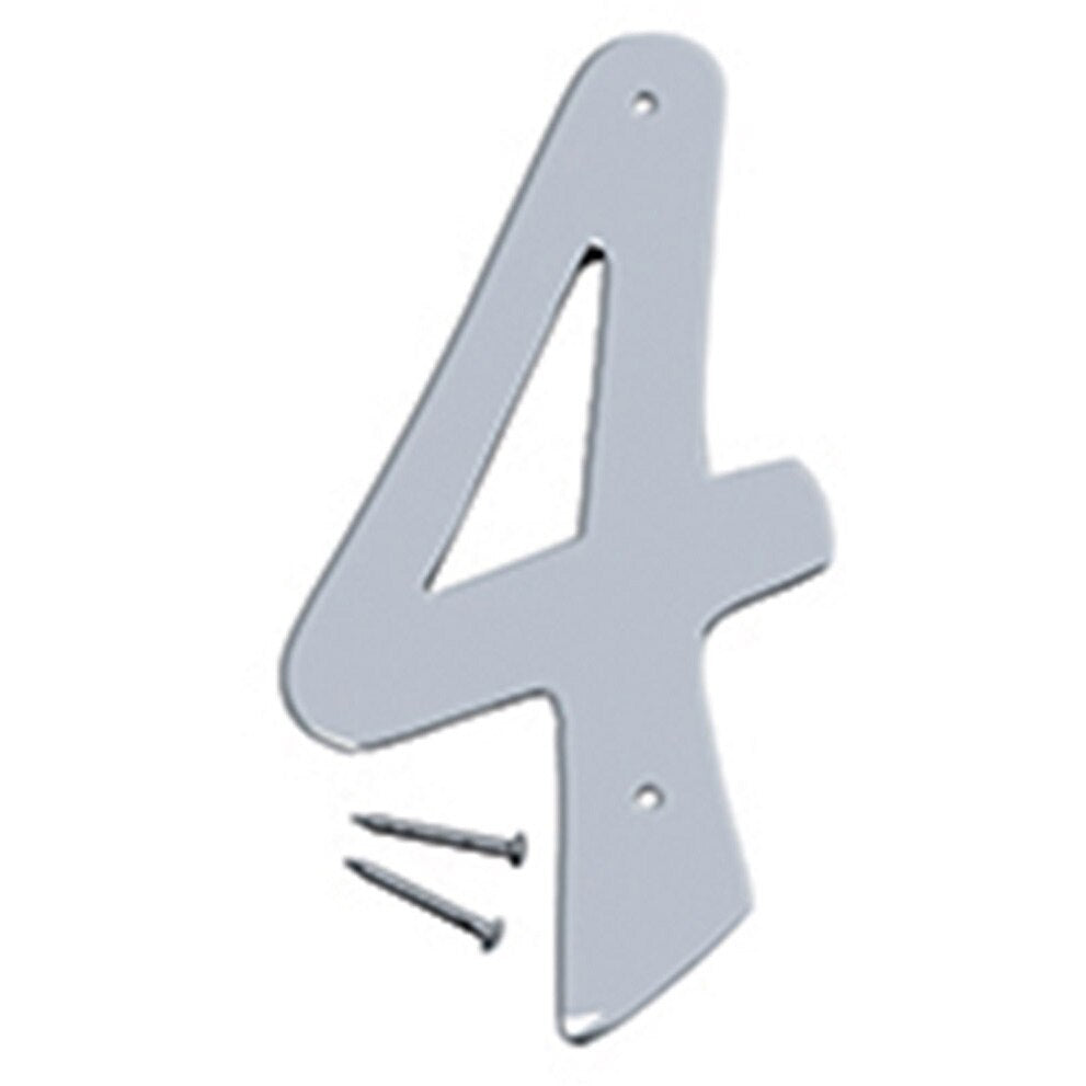 SN-40 4" Metal House Number - Satin Nickel